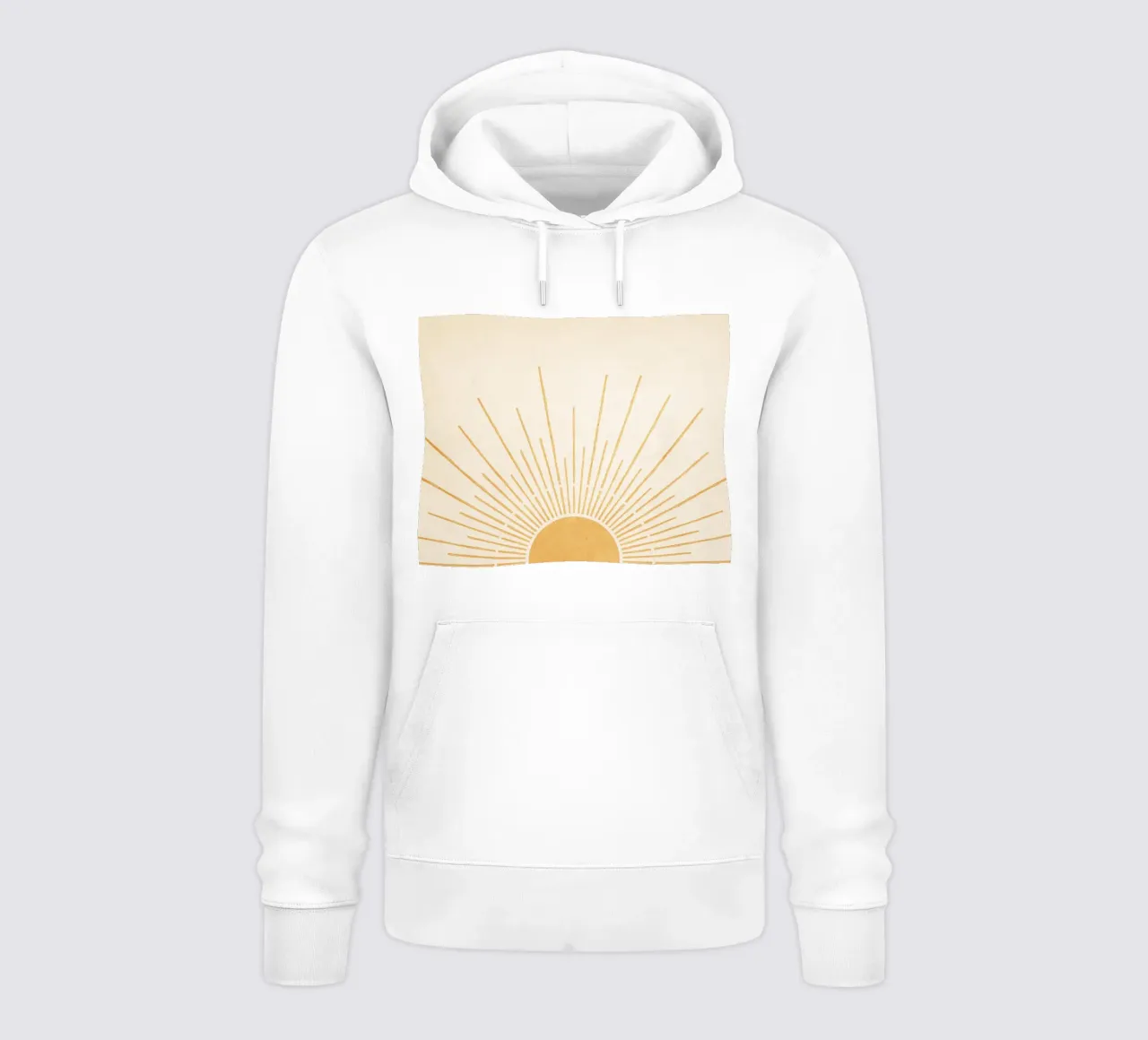 Boho Yellow Sun no. 5 felpa con cappuccio da apoloprints