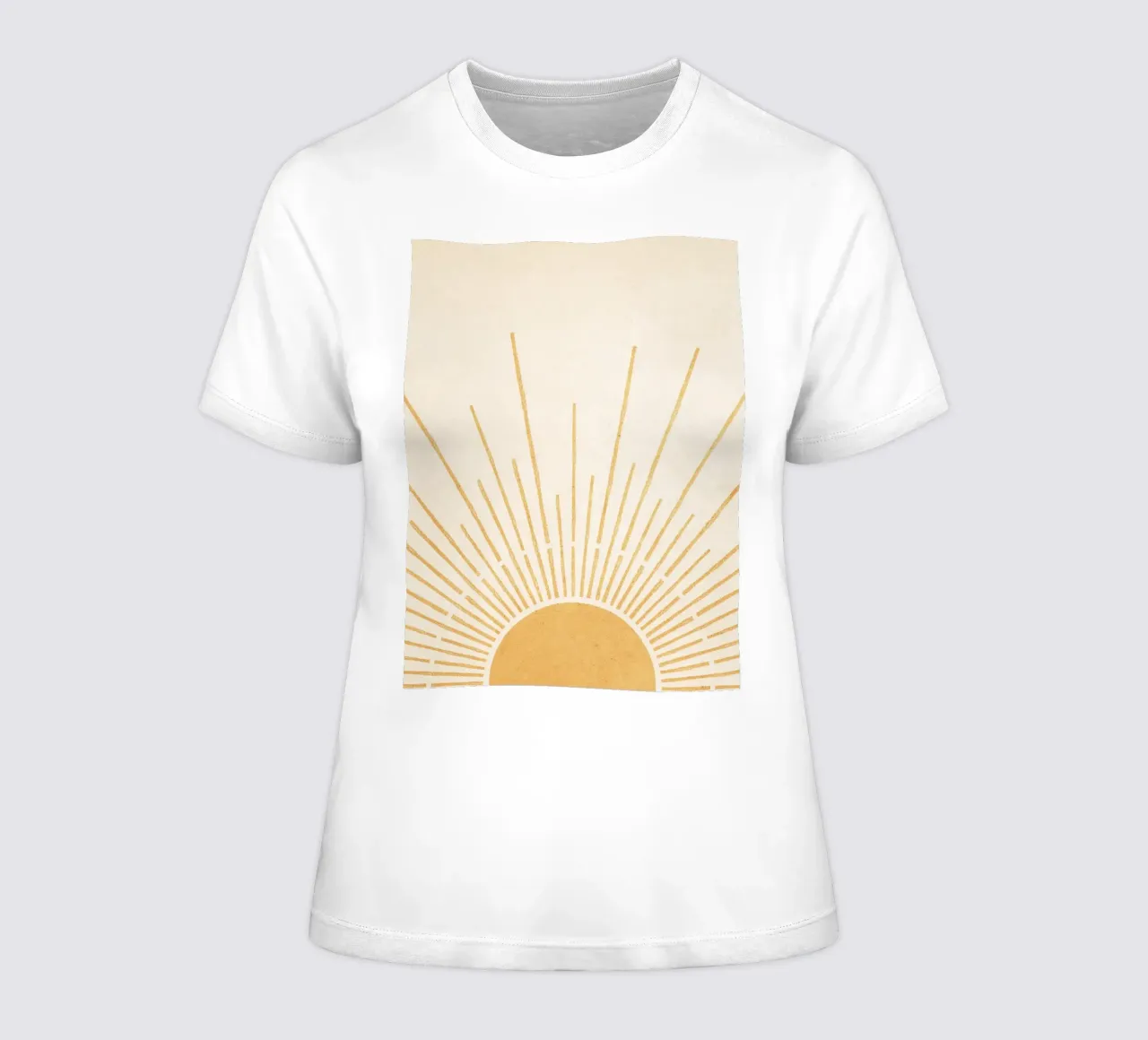 Boho Yellow Sun no. 5 t-shirt da donna da apoloprints
