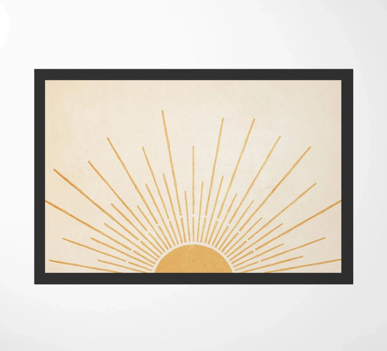Boho Yellow Sun no. 5 doormat by apoloprints