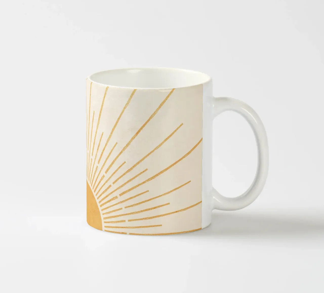 Boho Yellow Sun no. 5 tazza in ceramica da apoloprints