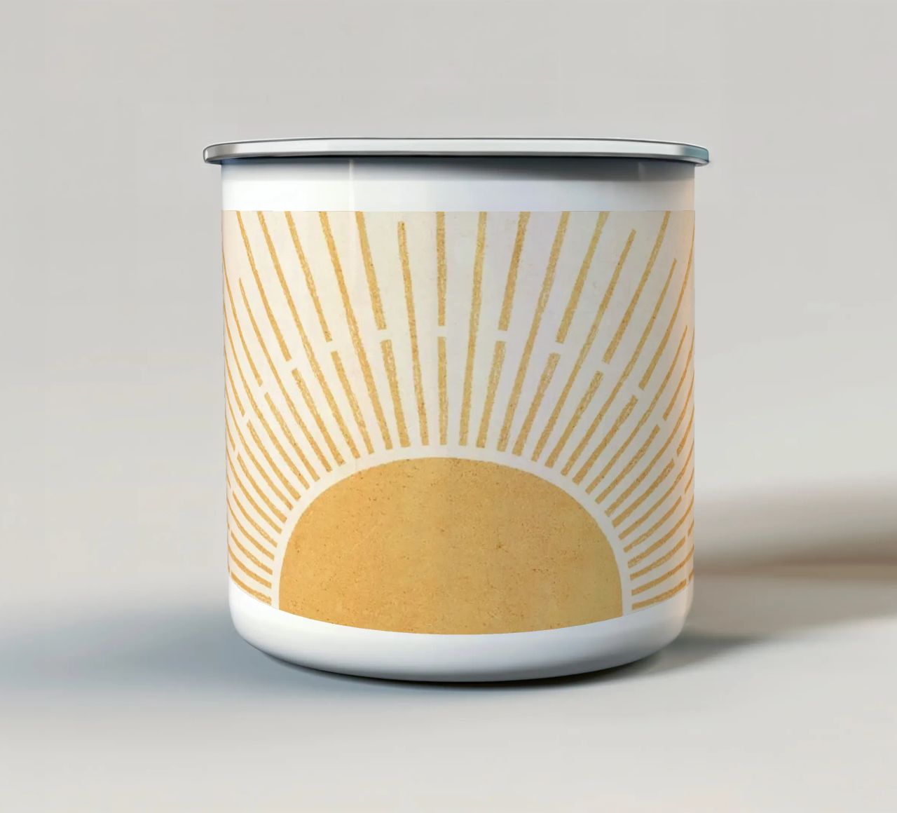 Boho Yellow Sun no. 5 tazza in smalto da apoloprints
