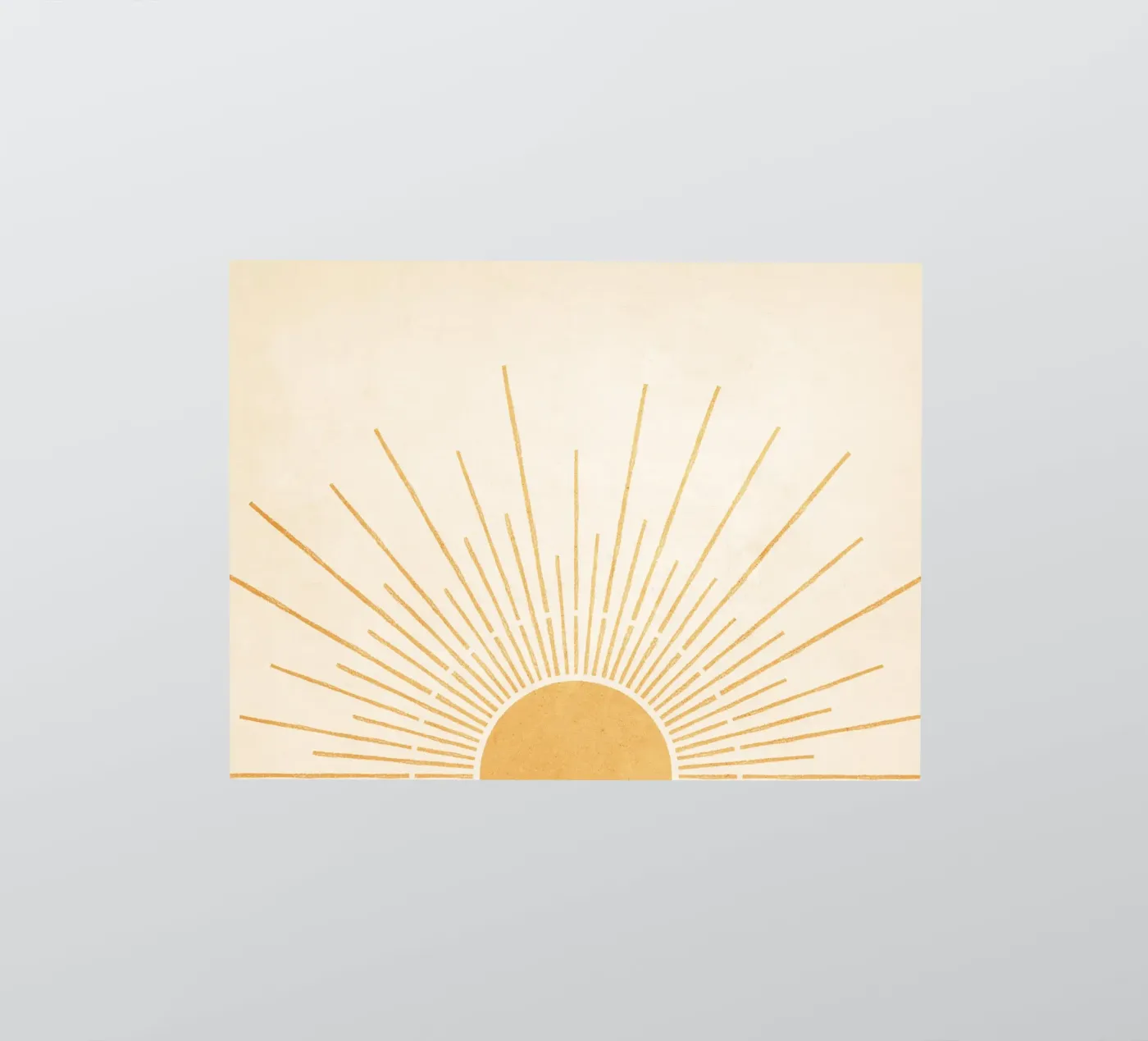 Boho Yellow Sun no. 5 adesivo da Apolo Prints