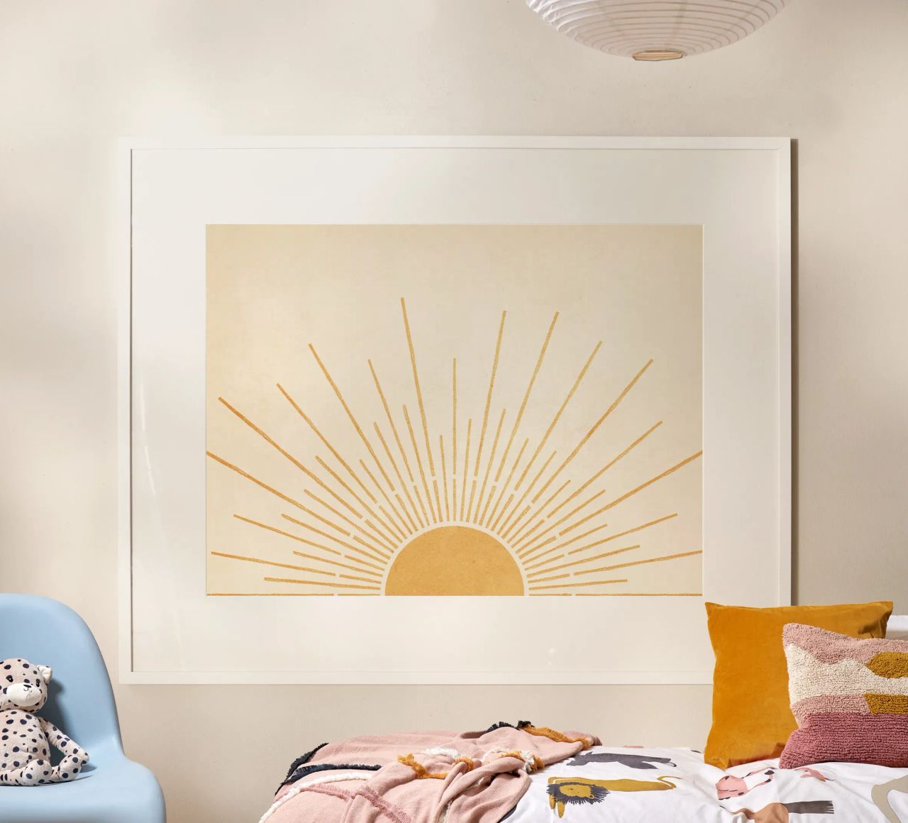 Boho Yellow Sun no. 5 poster by apoloprints