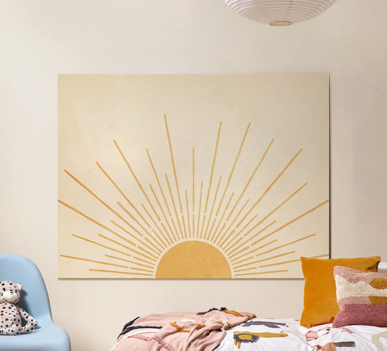 Boho Yellow Sun no. 5 poster by apoloprints