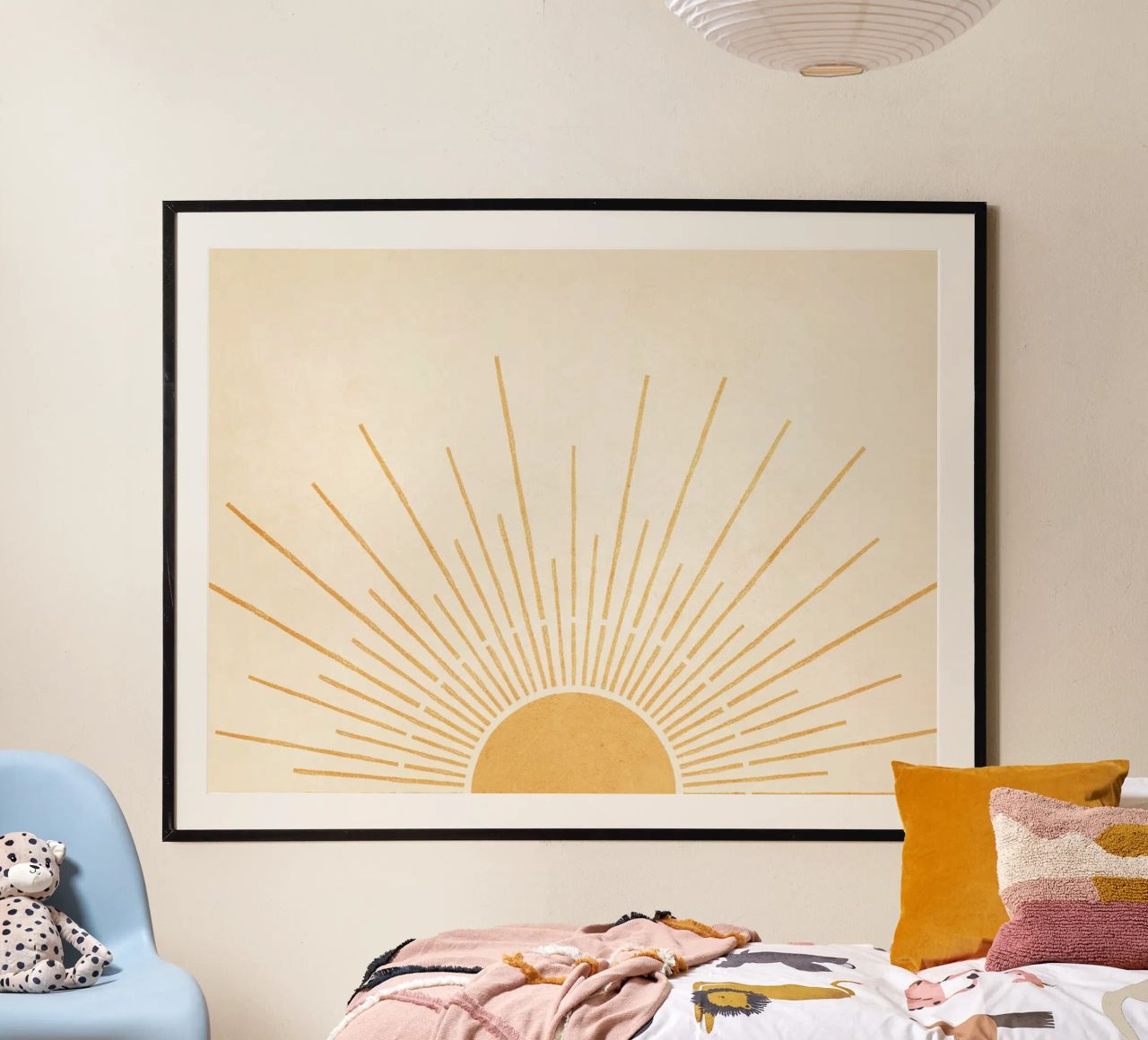 Boho Yellow Sun no. 5 poster by apoloprints