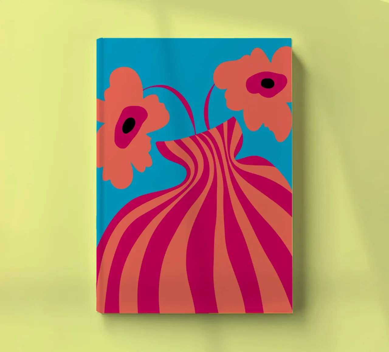Minimalistic Vase 5 notebook by Miho Art Studio