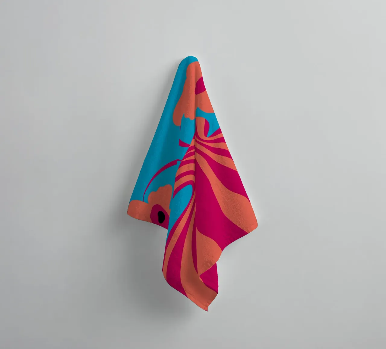 Minimalistic Vase 5 towel by Miho Art Studio