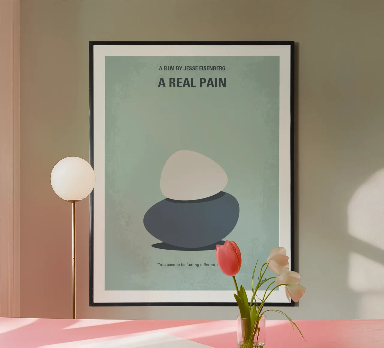 No1496 My A Real Pain minimal movie poster poster da Chungkong