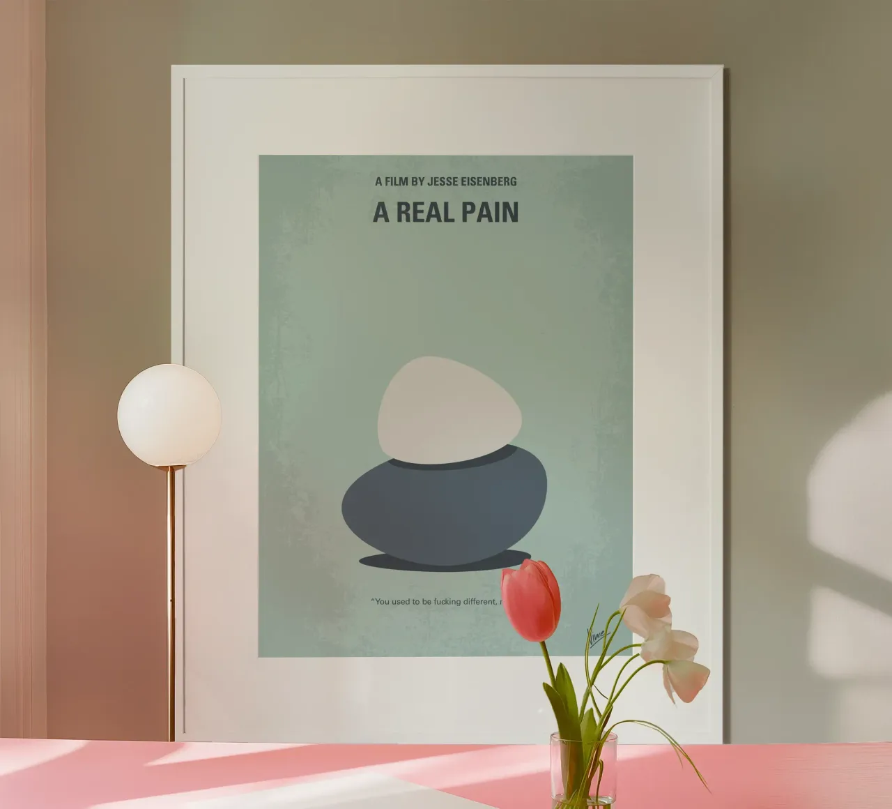 No1496 My A Real Pain minimal movie poster poster da Chungkong