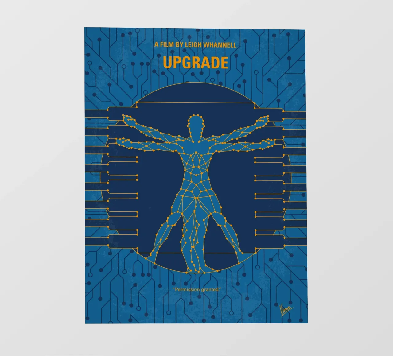 No1499 My Upgrade minimal movie poster telo in pvc da Chungkong