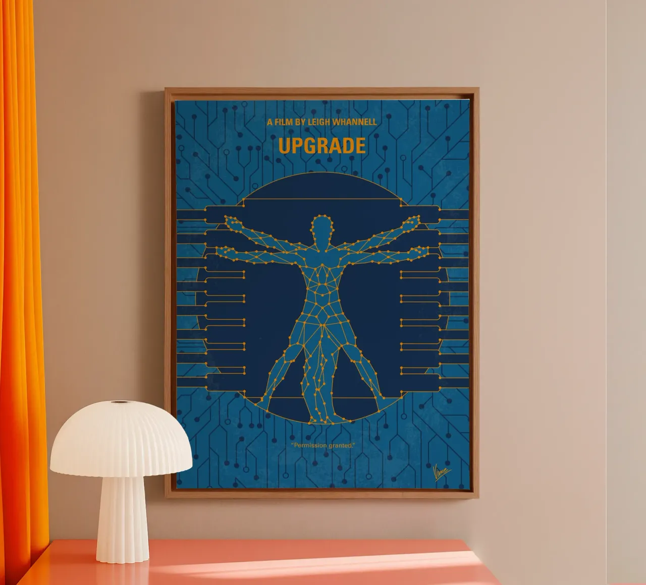 No1499 My Upgrade minimal movie poster tela da Chungkong