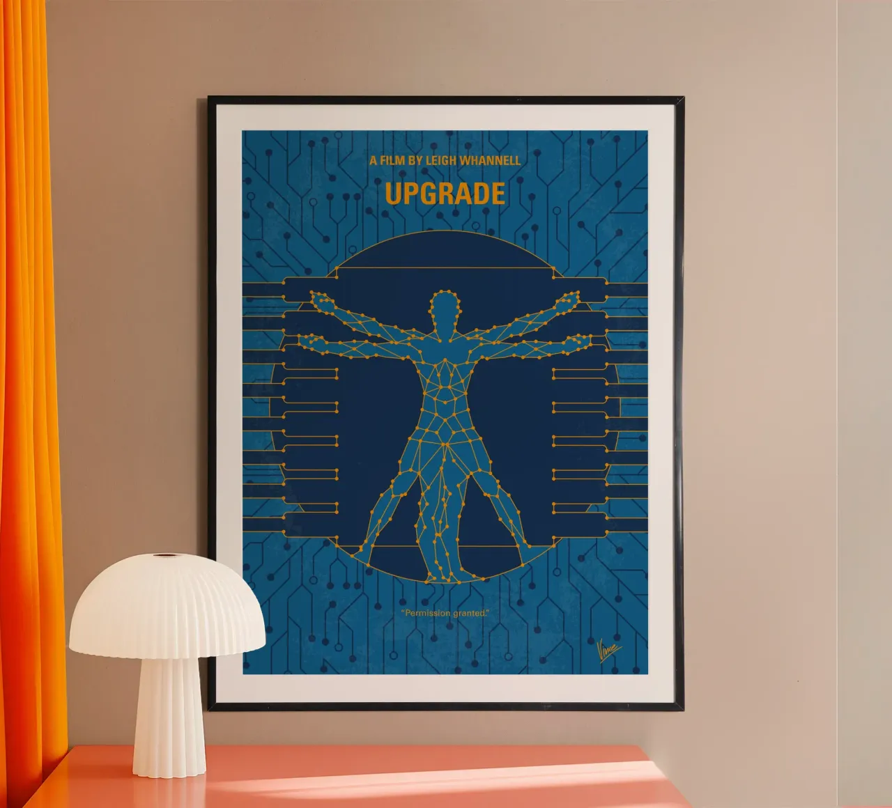No1499 My Upgrade minimal movie poster poster avec cadre en aluminium de Chungkong