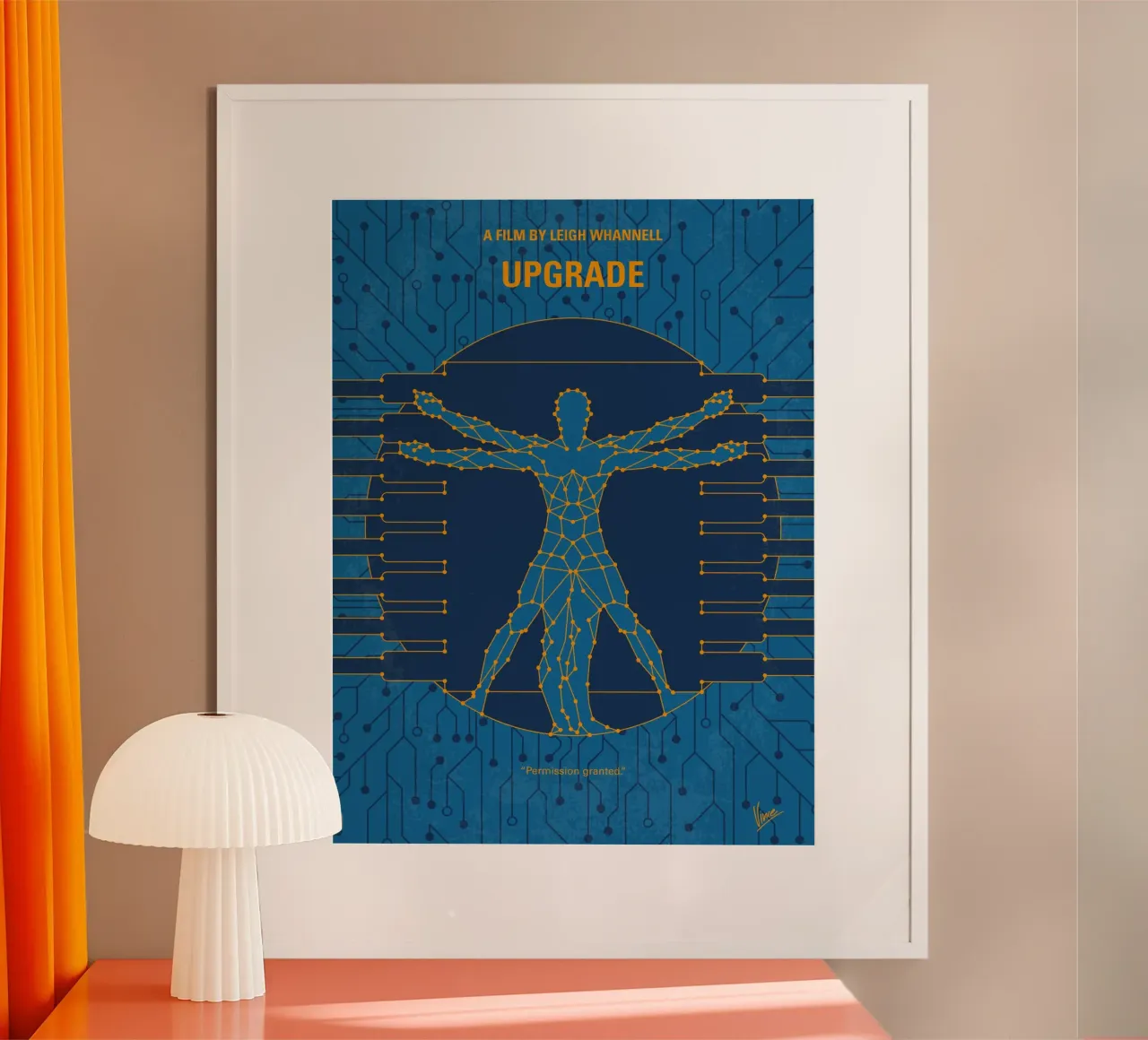 No1499 My Upgrade minimal movie poster poster avec cadre en aluminium de Chungkong