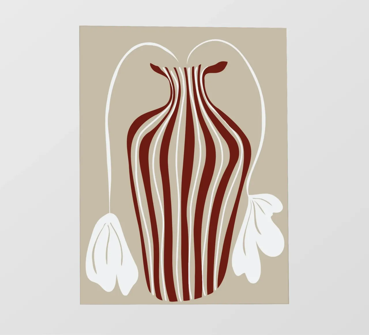 Vaso minimalista 6 pellicola backlit da Miho Art Studio