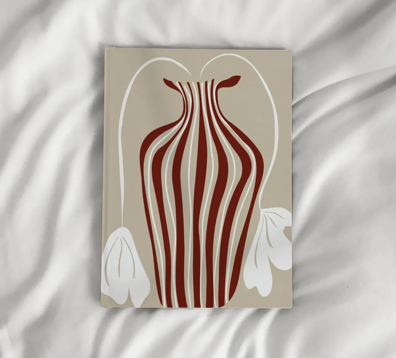 Minimalistic Vase 6 notebook by Miho Art Studio
