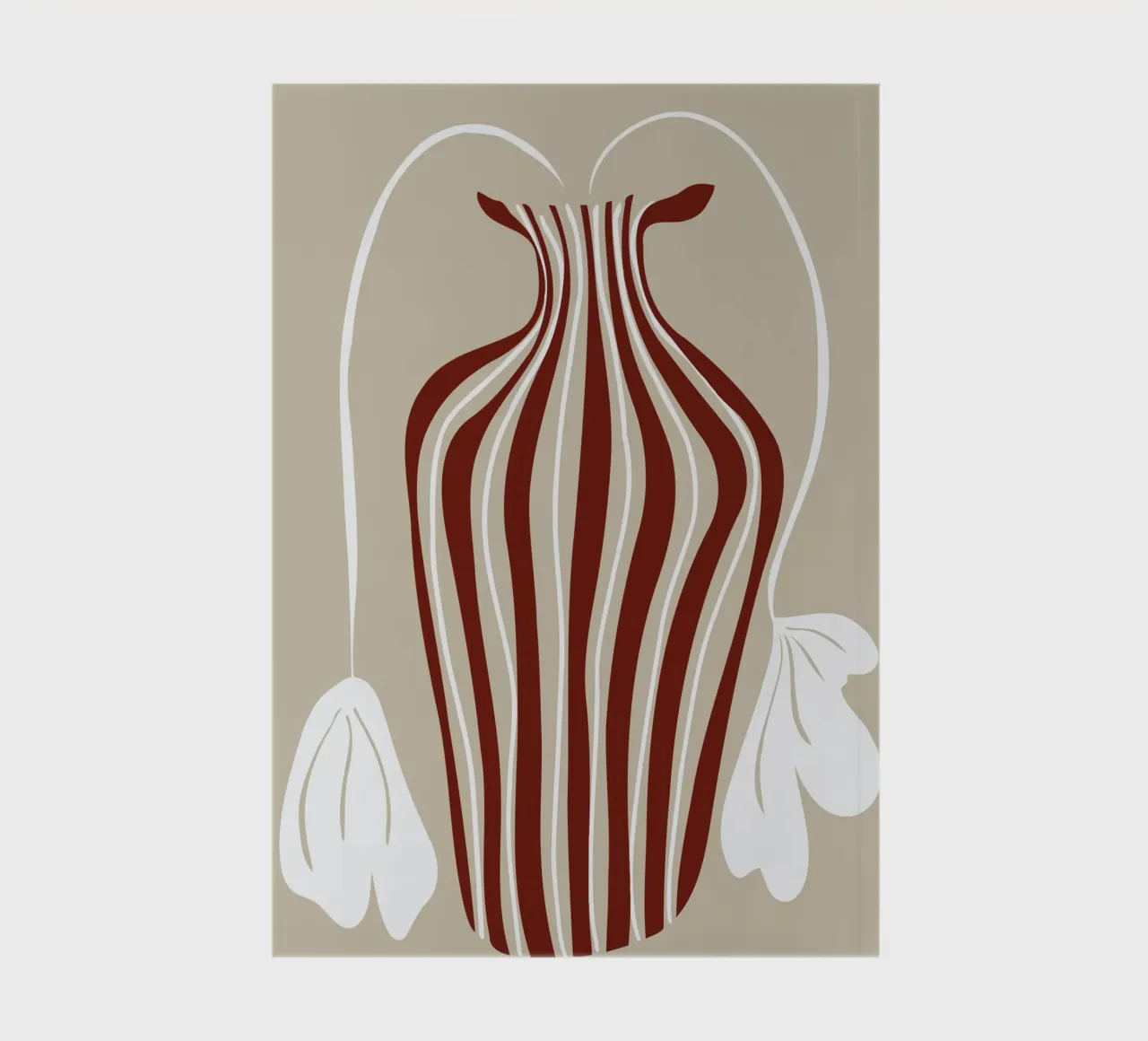 Minimalistic Vase 6 notebook by Miho Art Studio