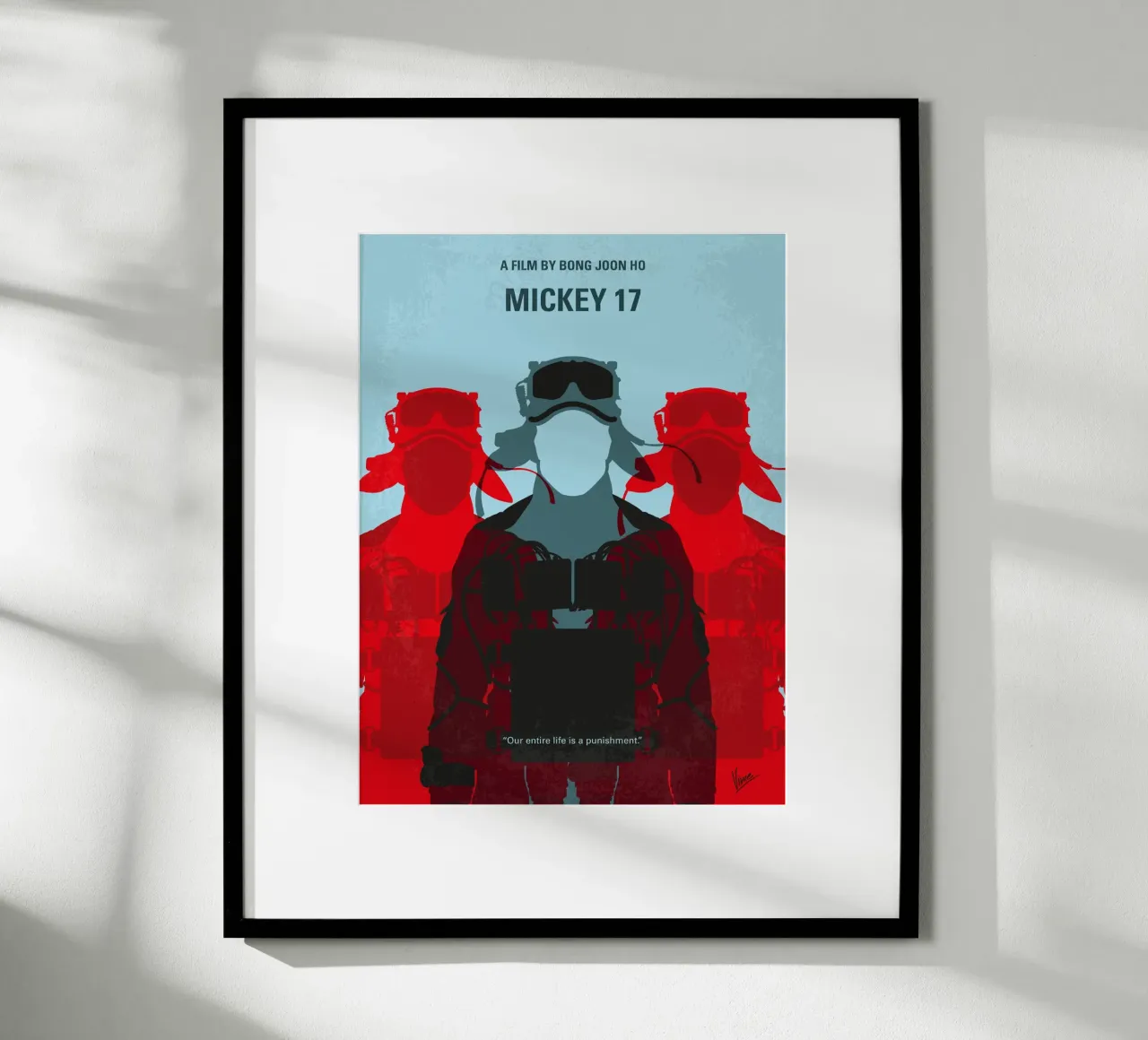 No1501 My Mickey 17 minimal movie poster poster con telaio in plastica da Chungkong