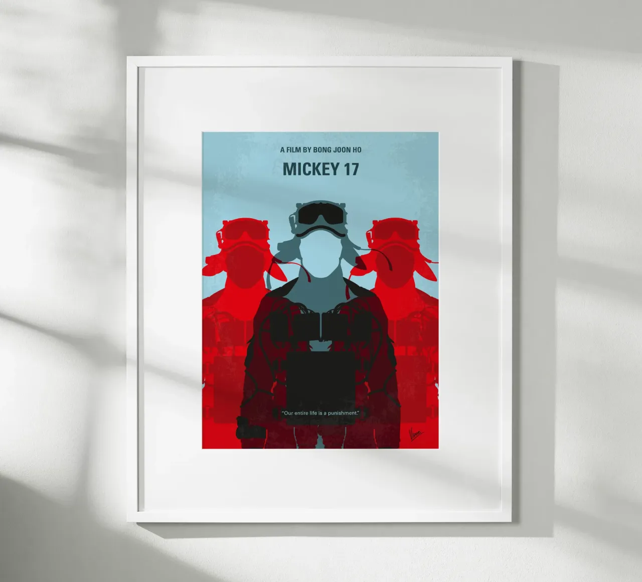 No1501 My Mickey 17 minimal movie poster poster con telaio in plastica da Chungkong