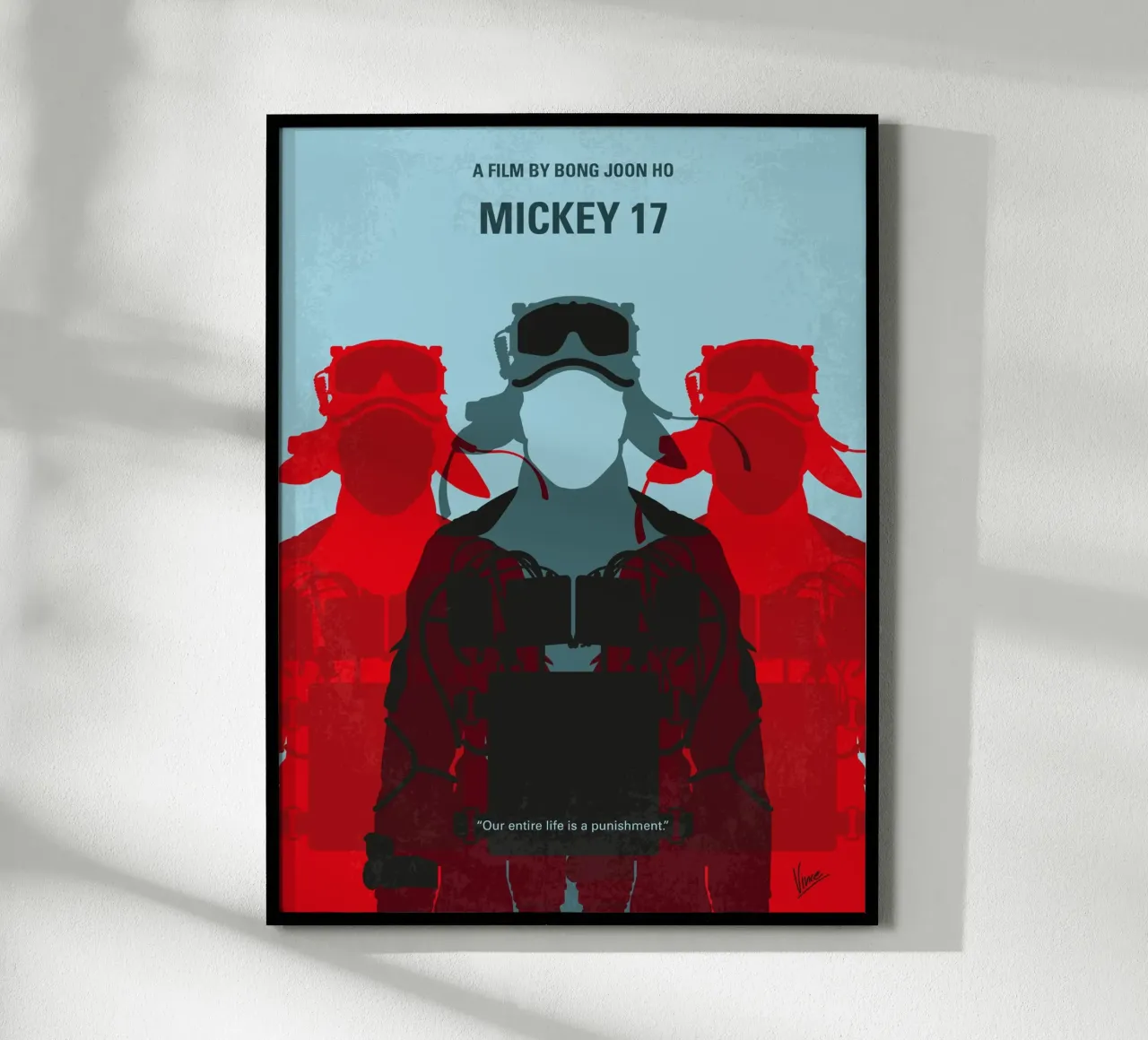 No1501 My Mickey 17 minimal movie poster poster con telaio in plastica da Chungkong