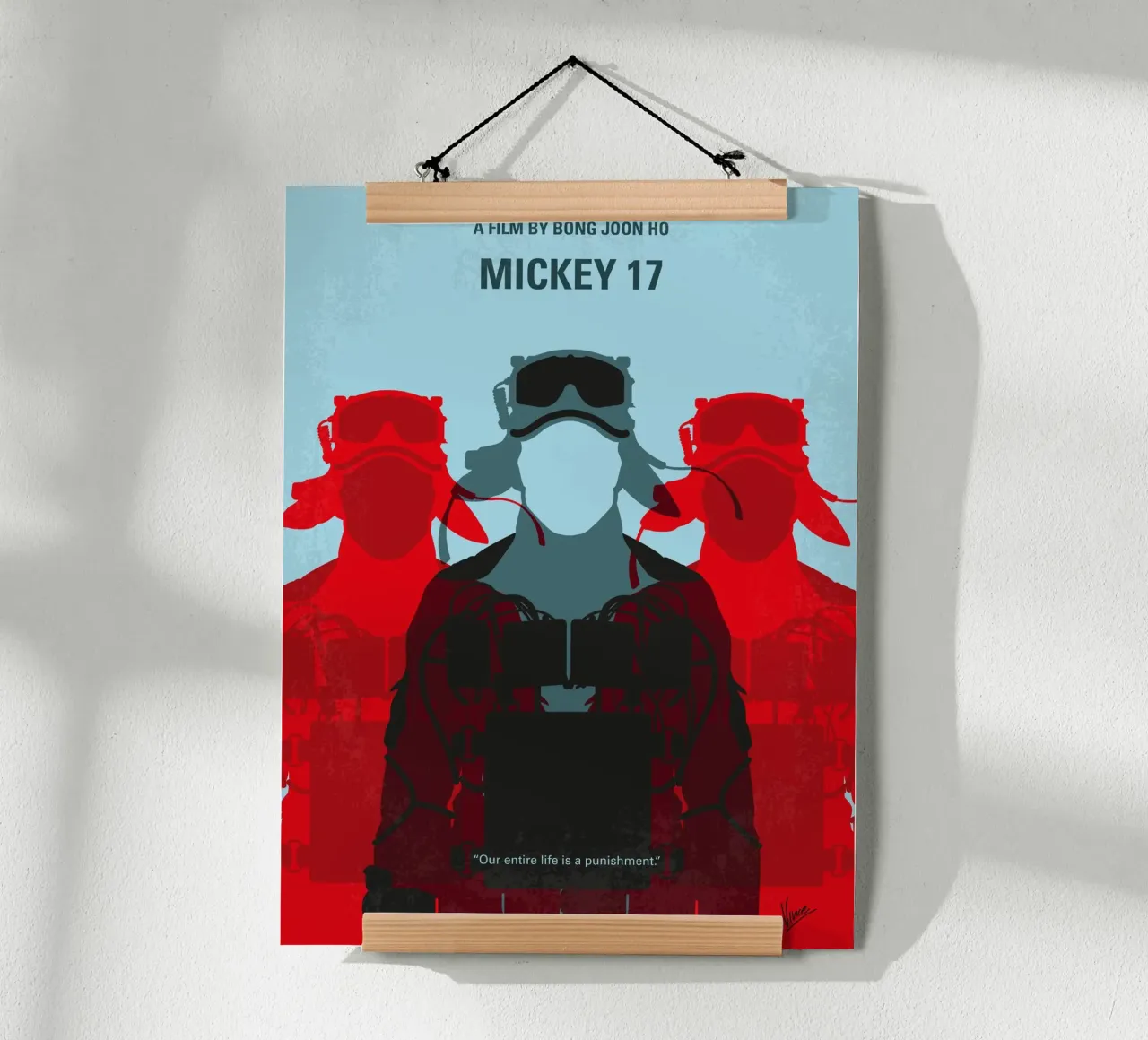 No1501 My Mickey 17 minimal movie poster poster con telaio in plastica da Chungkong