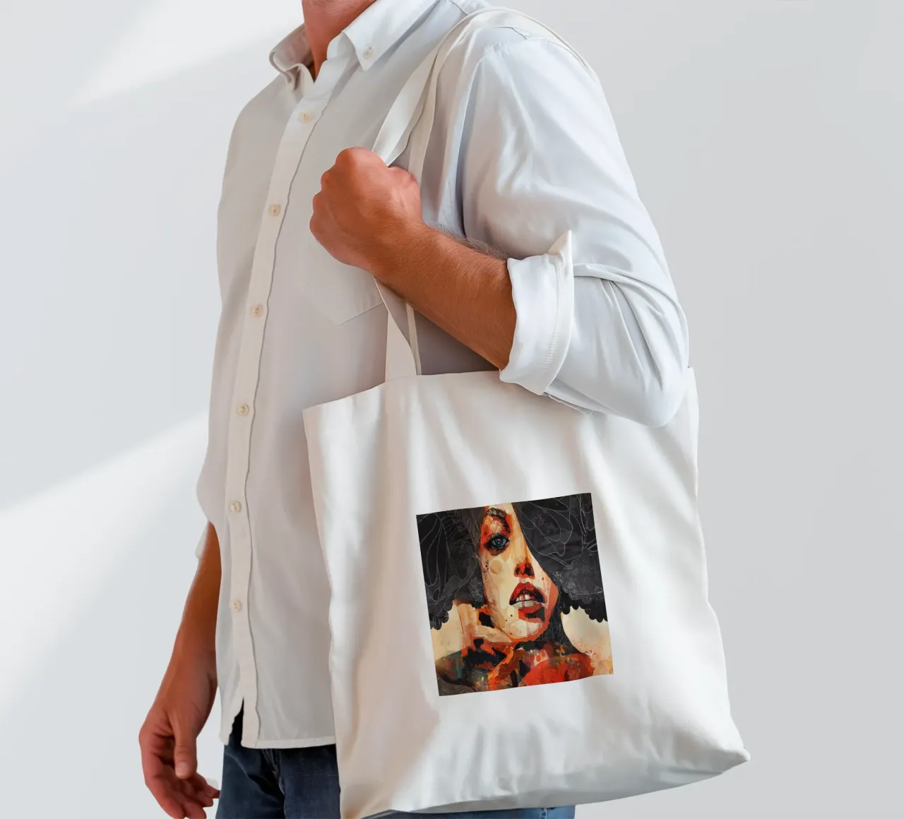 c a r b o n borsa in juta da Giulio Iurissevich