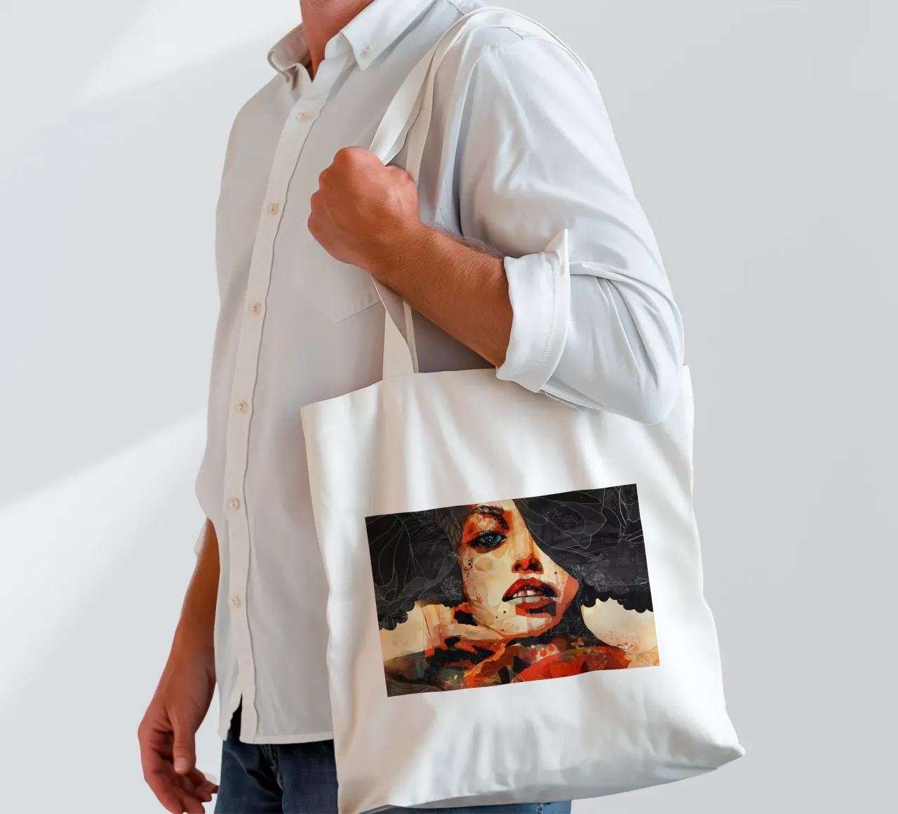 c a r b o n borsa in juta da Giulio Iurissevich