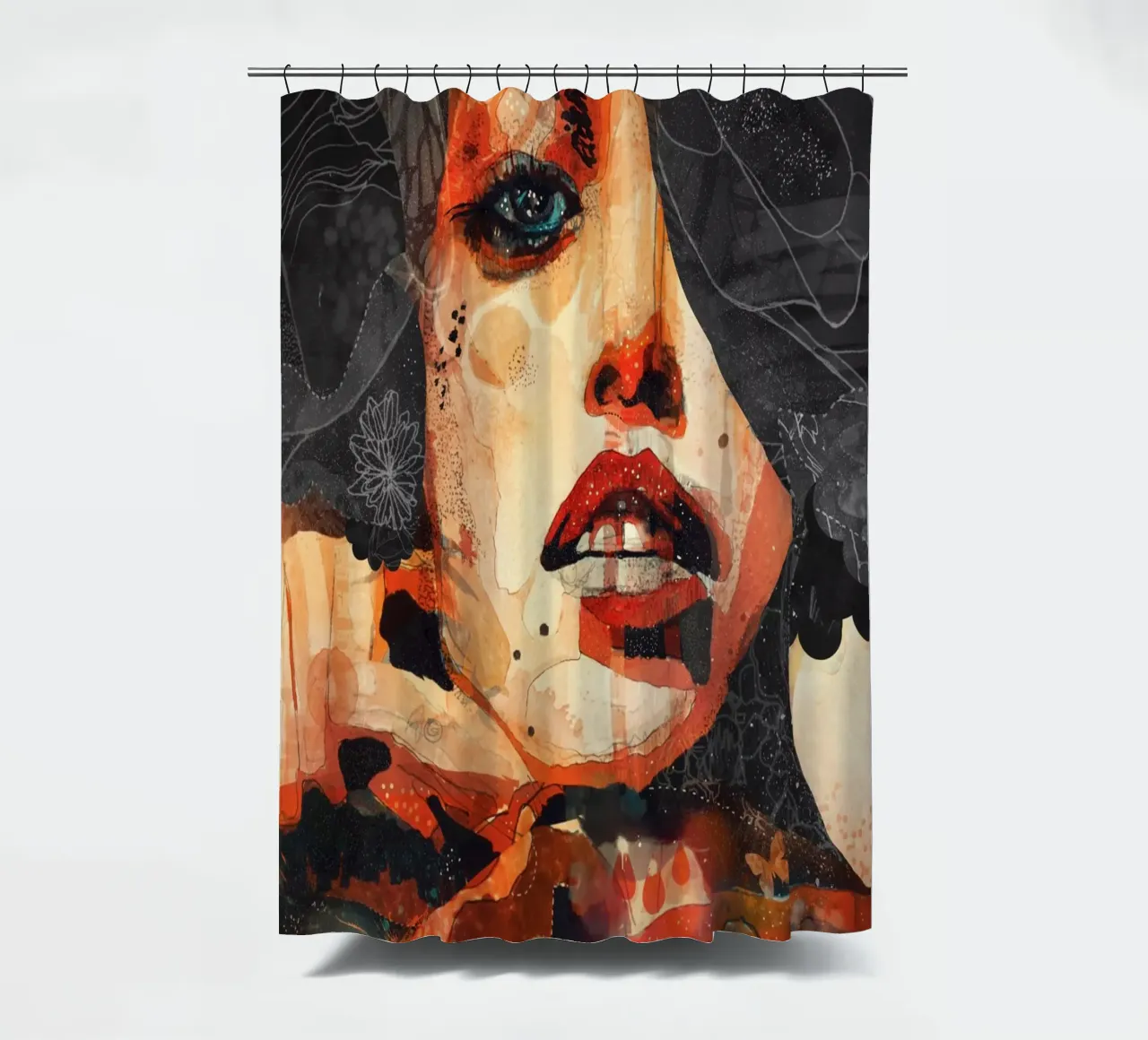 c a r b o n tenda da doccia da Giulio Iurissevich