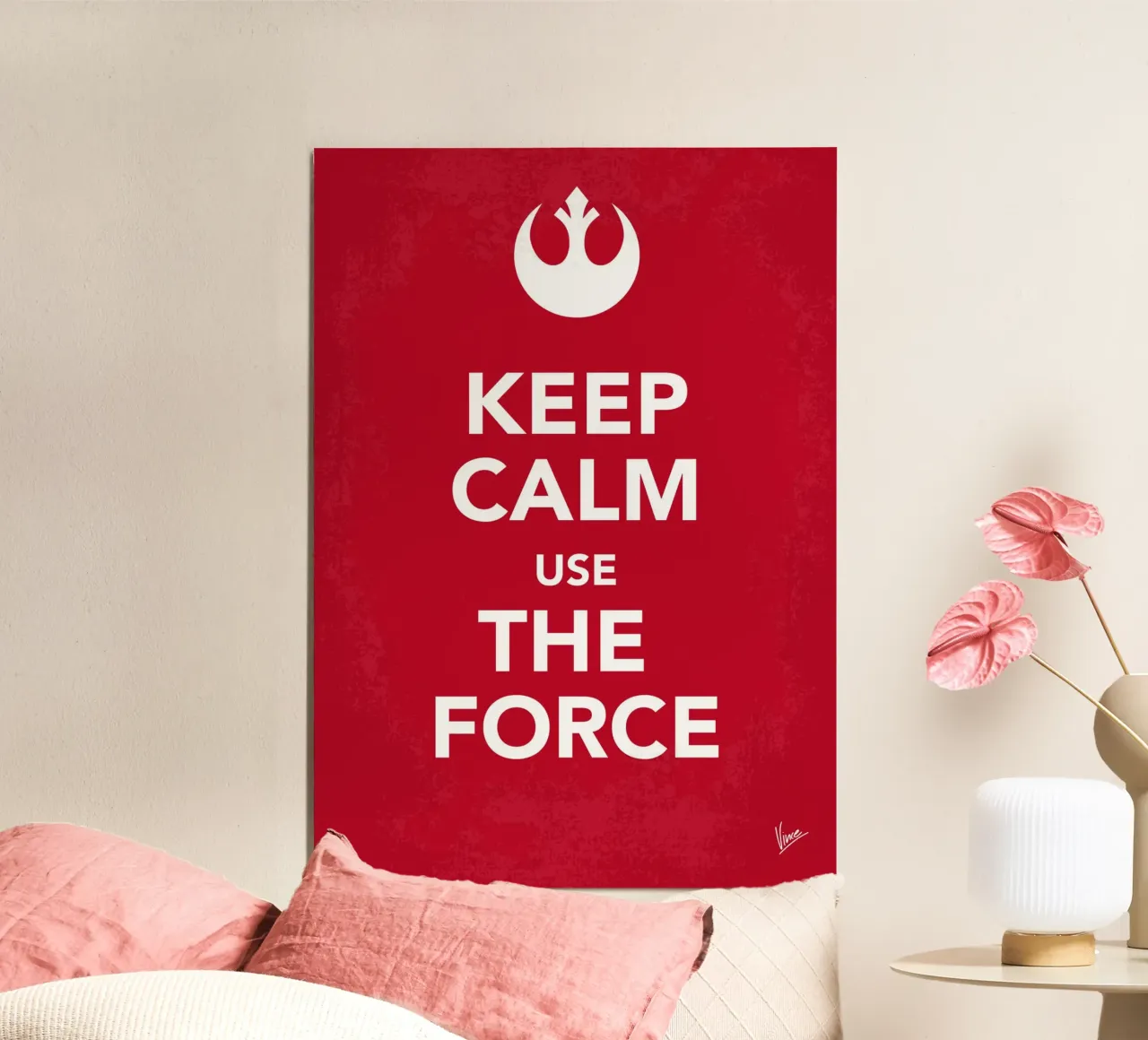 My Keep Calm Star Wars - Rebel Alliance-poster poster con telaio in alluminio da geekxfiles