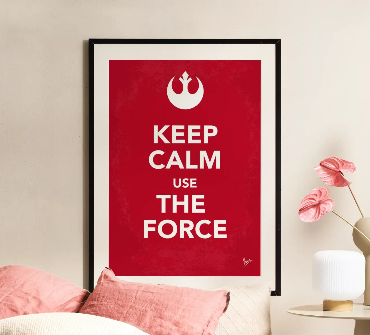 My Keep Calm Star Wars - Rebel Alliance-poster poster con telaio in alluminio da geekxfiles