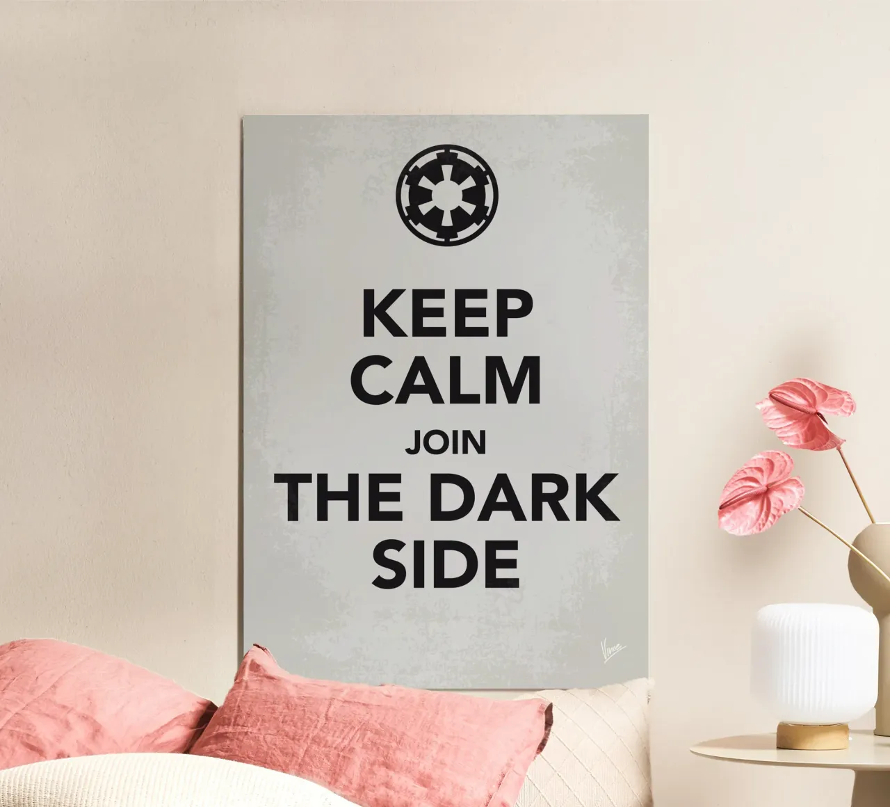 My Keep Calm Star Wars - Galactic Empire-poster poster con telaio in alluminio da geekxfiles