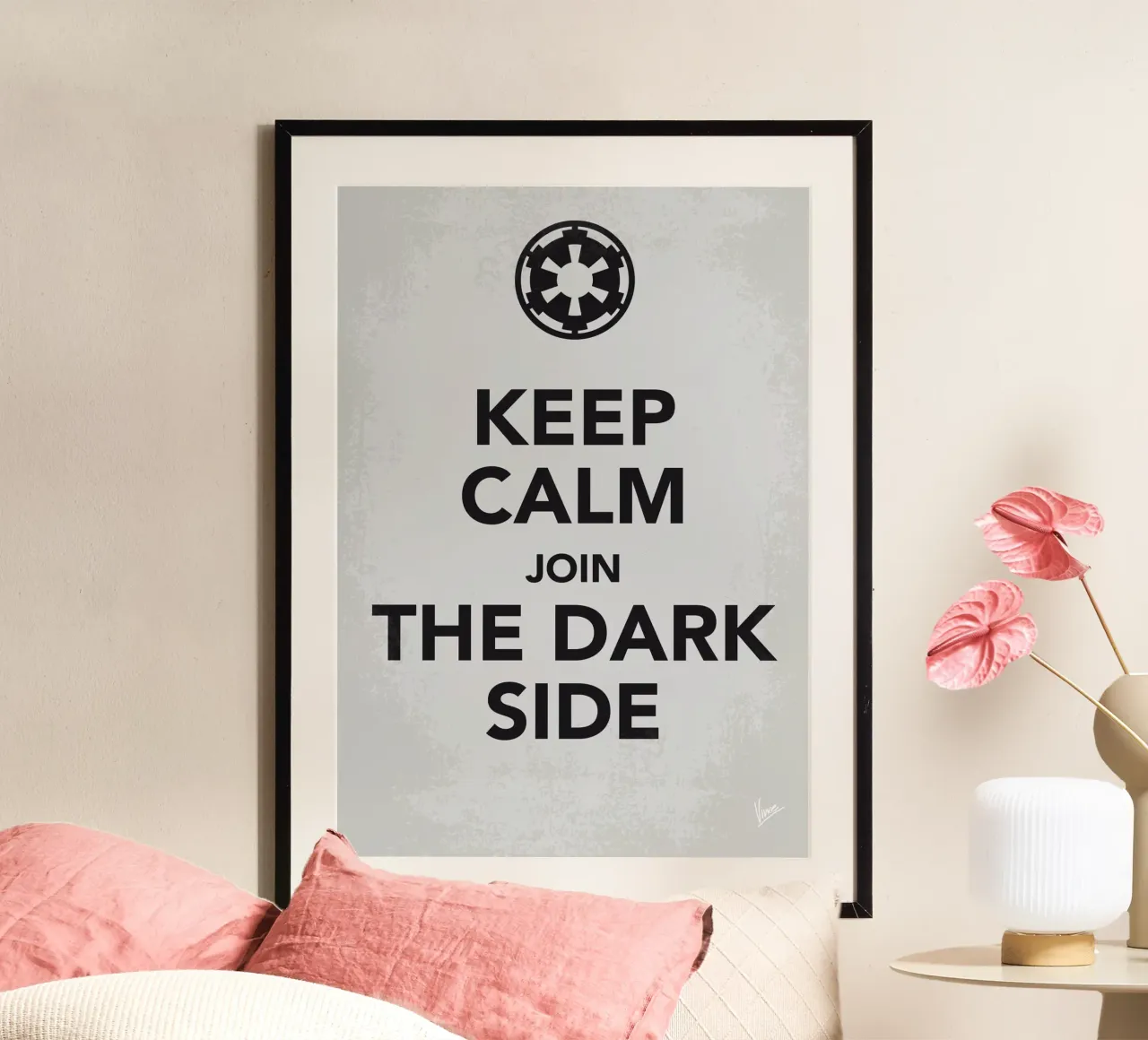 My Keep Calm Star Wars - Galactic Empire-poster poster con telaio in alluminio da geekxfiles