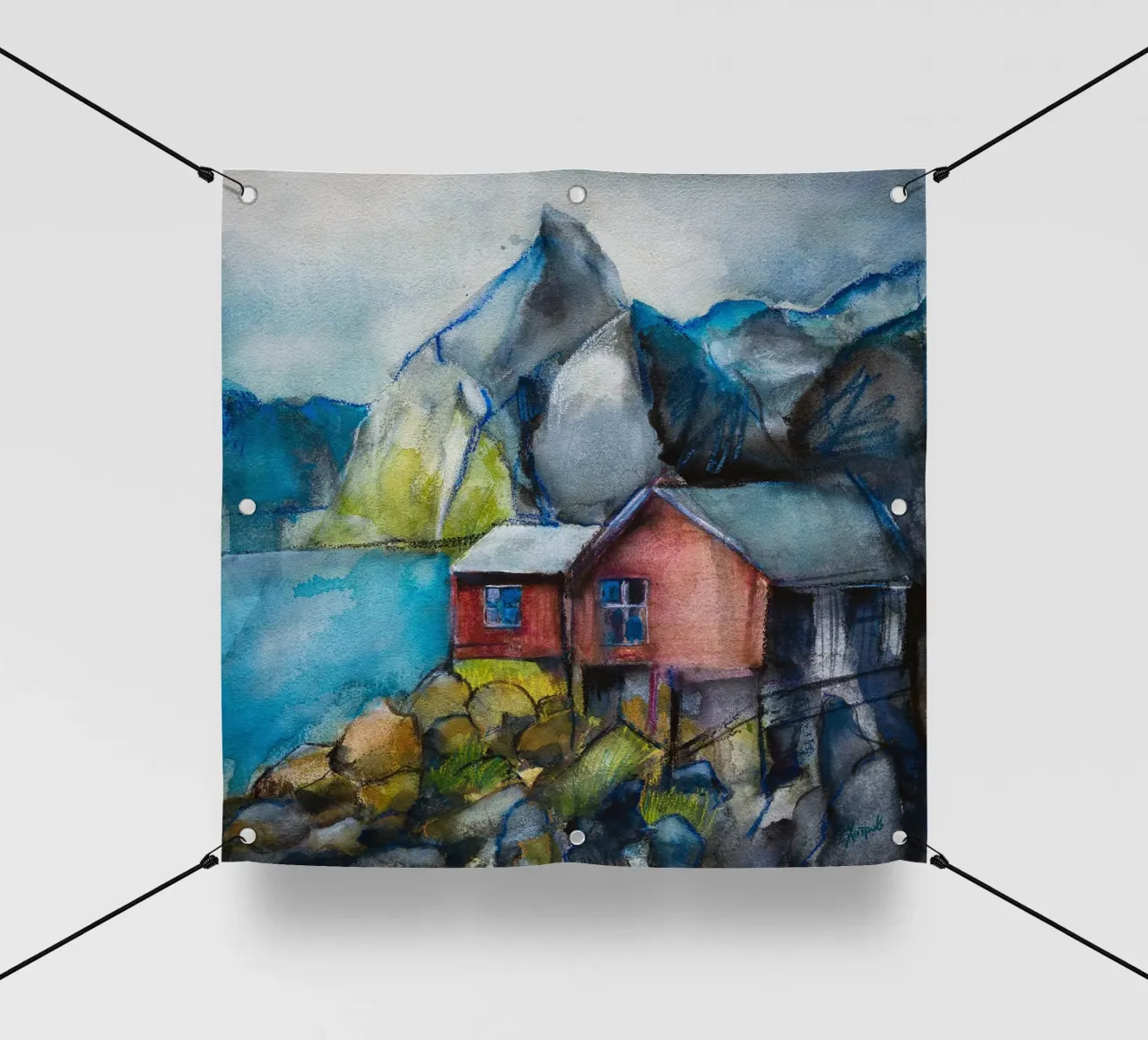 Cabins by the fjord telo in pvc da Stoian Hitrov