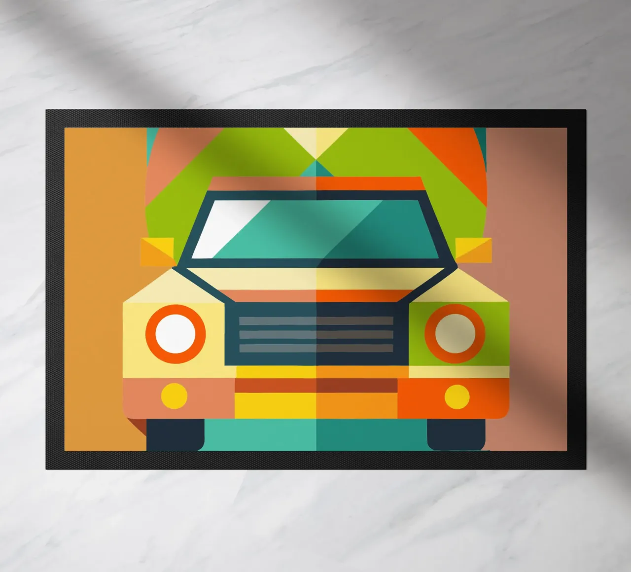 vectorillustratie auto deurmat van Shillas