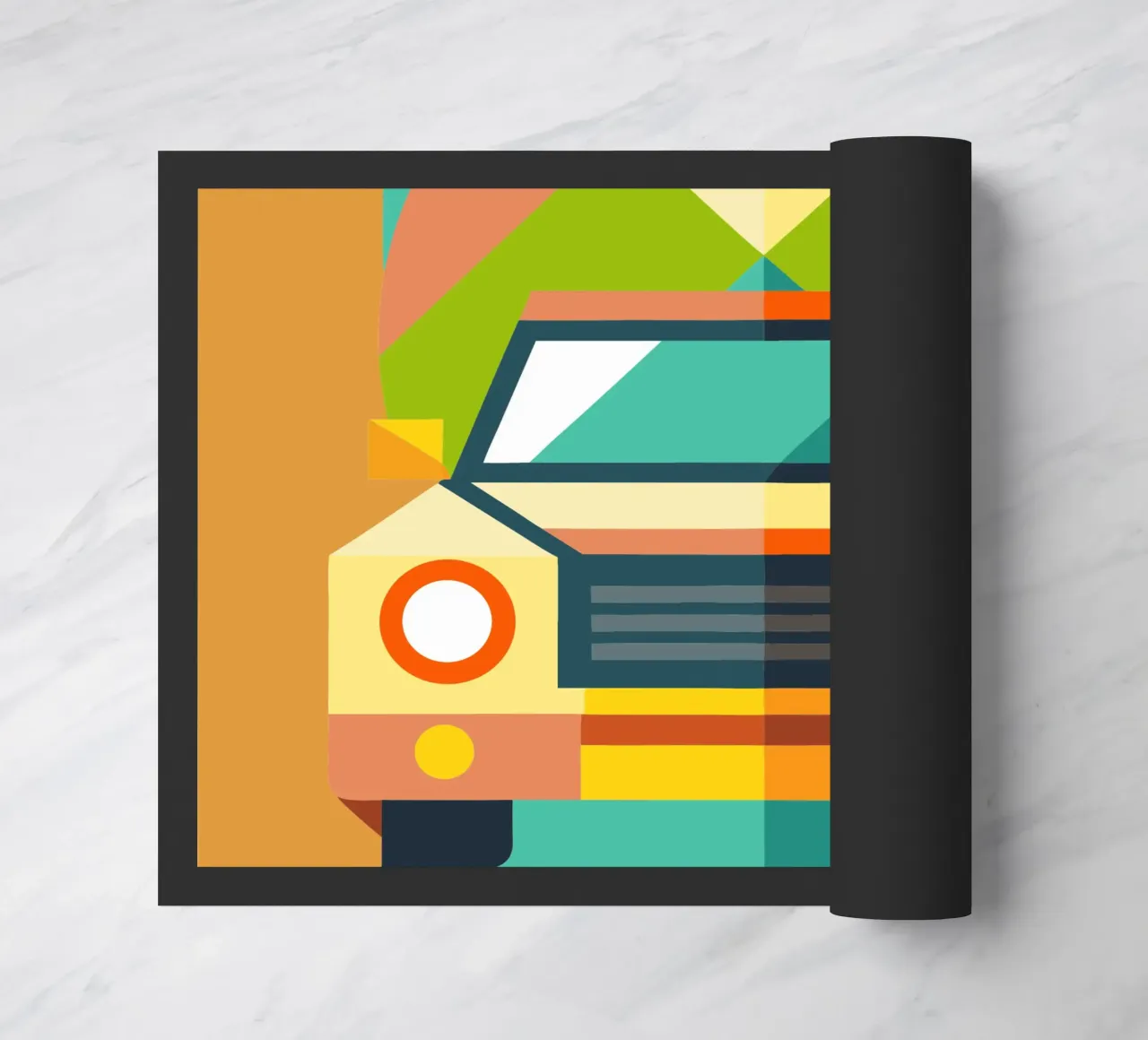 vectorillustratie auto deurmat van Shillas