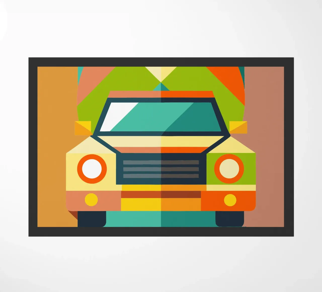 vectorillustratie auto deurmat van Shillas