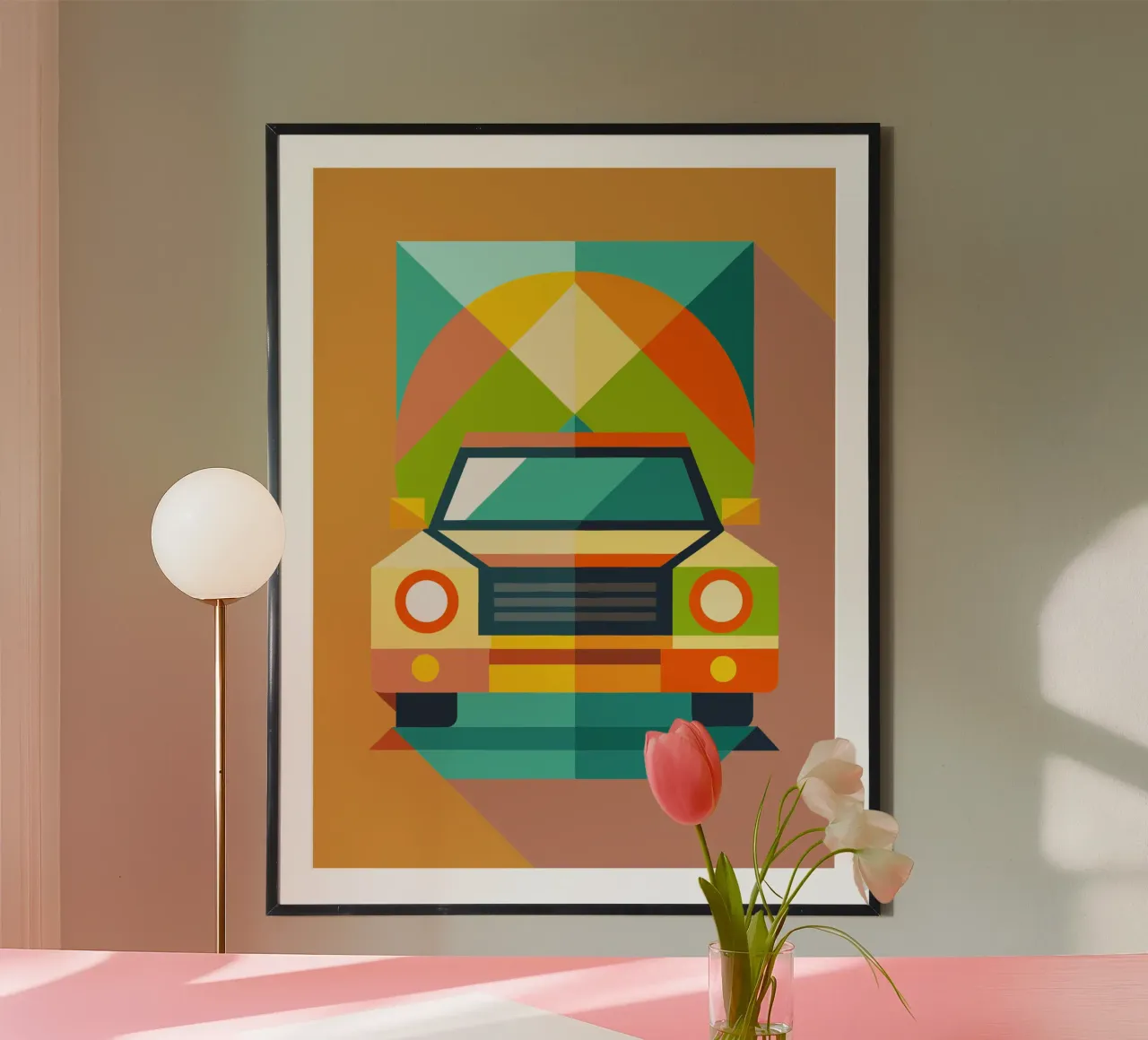 auto illustrazione vettoriale poster da Shillas