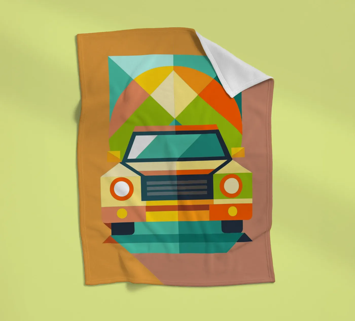 vectorillustratie auto fleecedeken van Shillas