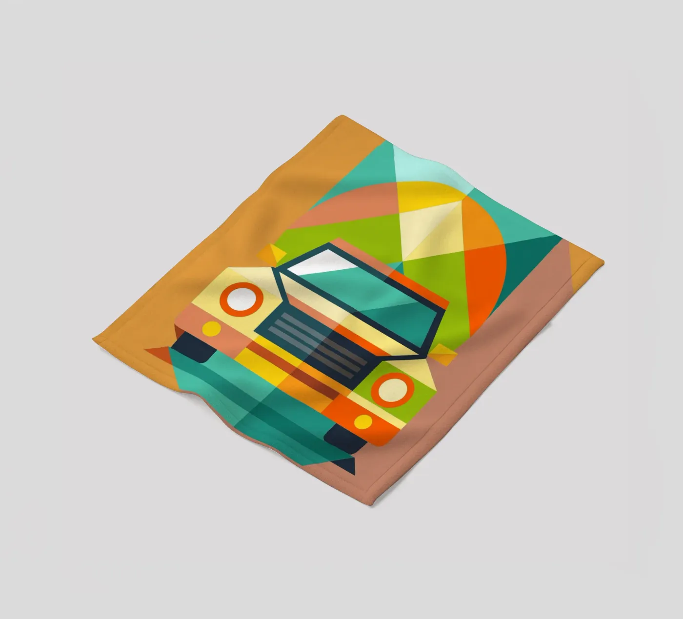 vectorillustratie auto fleecedeken van Shillas