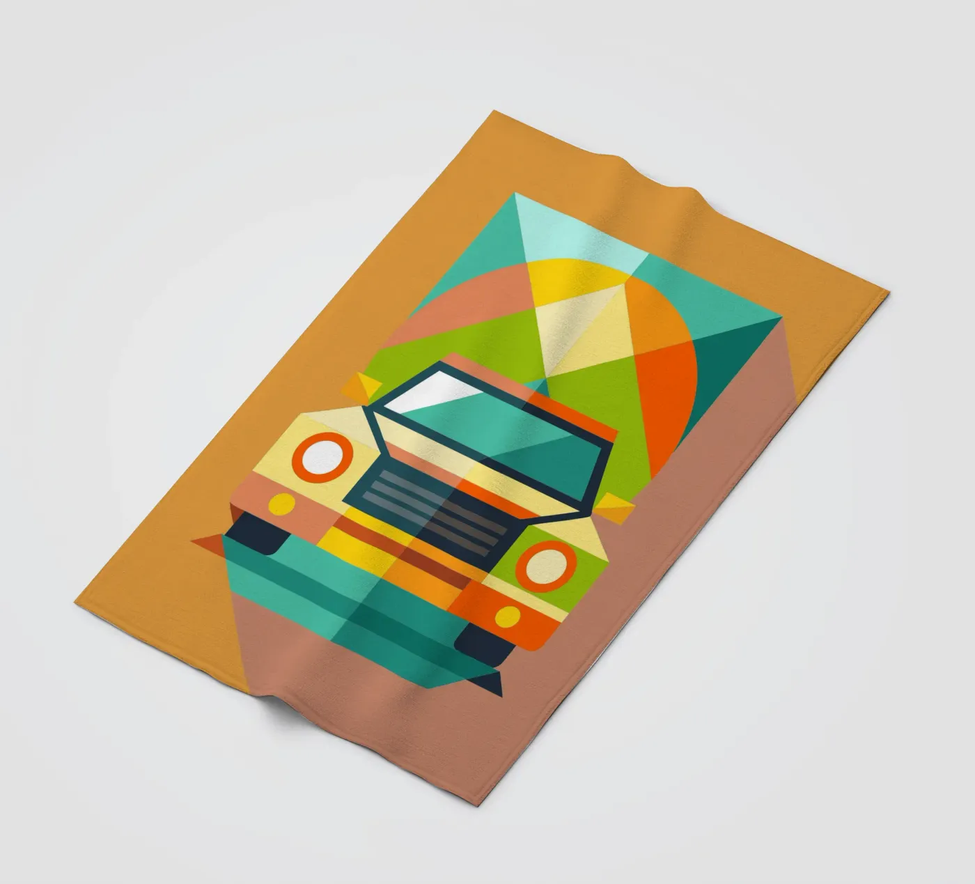 vectorillustratie auto fleecedeken van Shillas