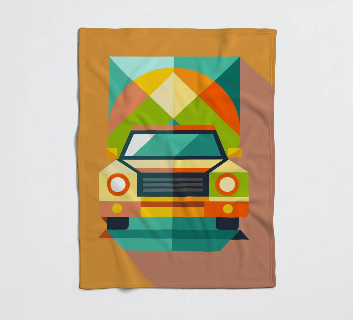 vectorillustratie auto fleecedeken van Shillas