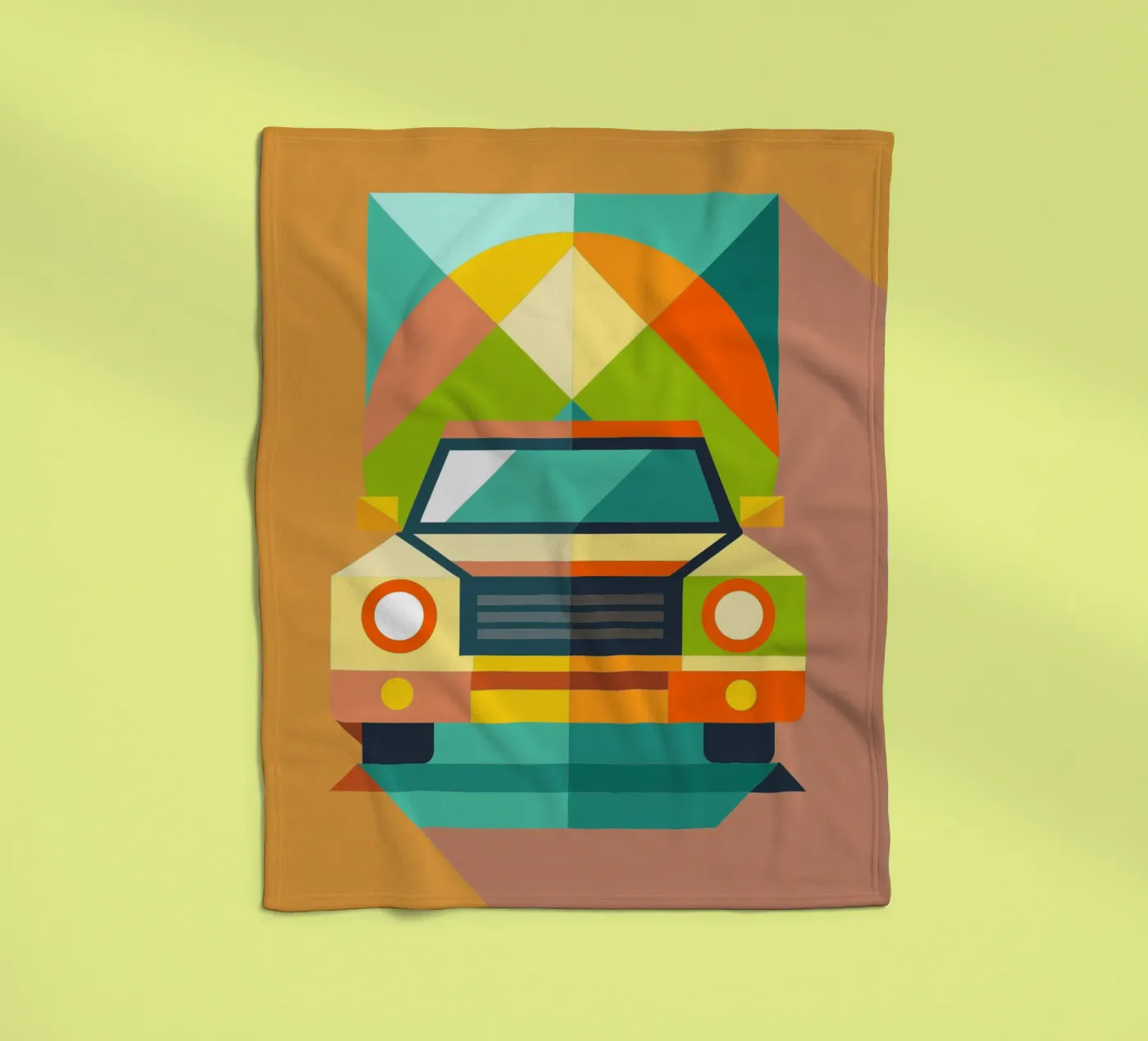 vectorillustratie auto fleecedeken van Shillas