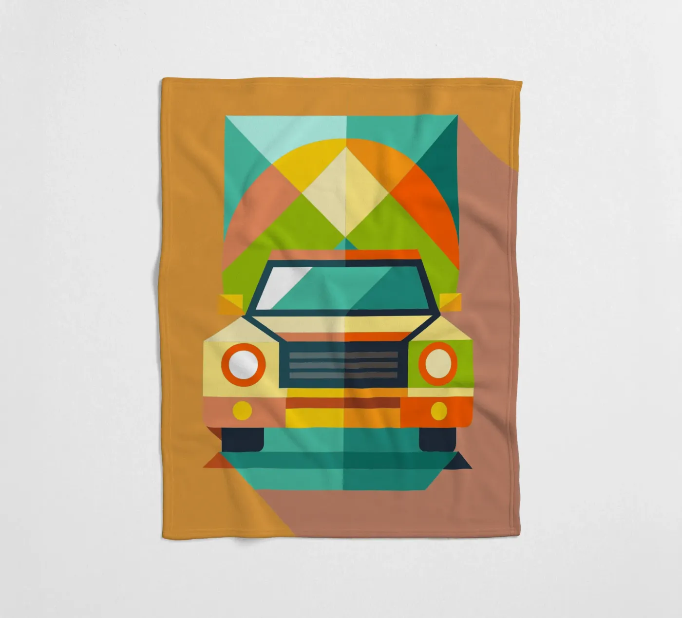 vectorillustratie auto fleecedeken van Shillas