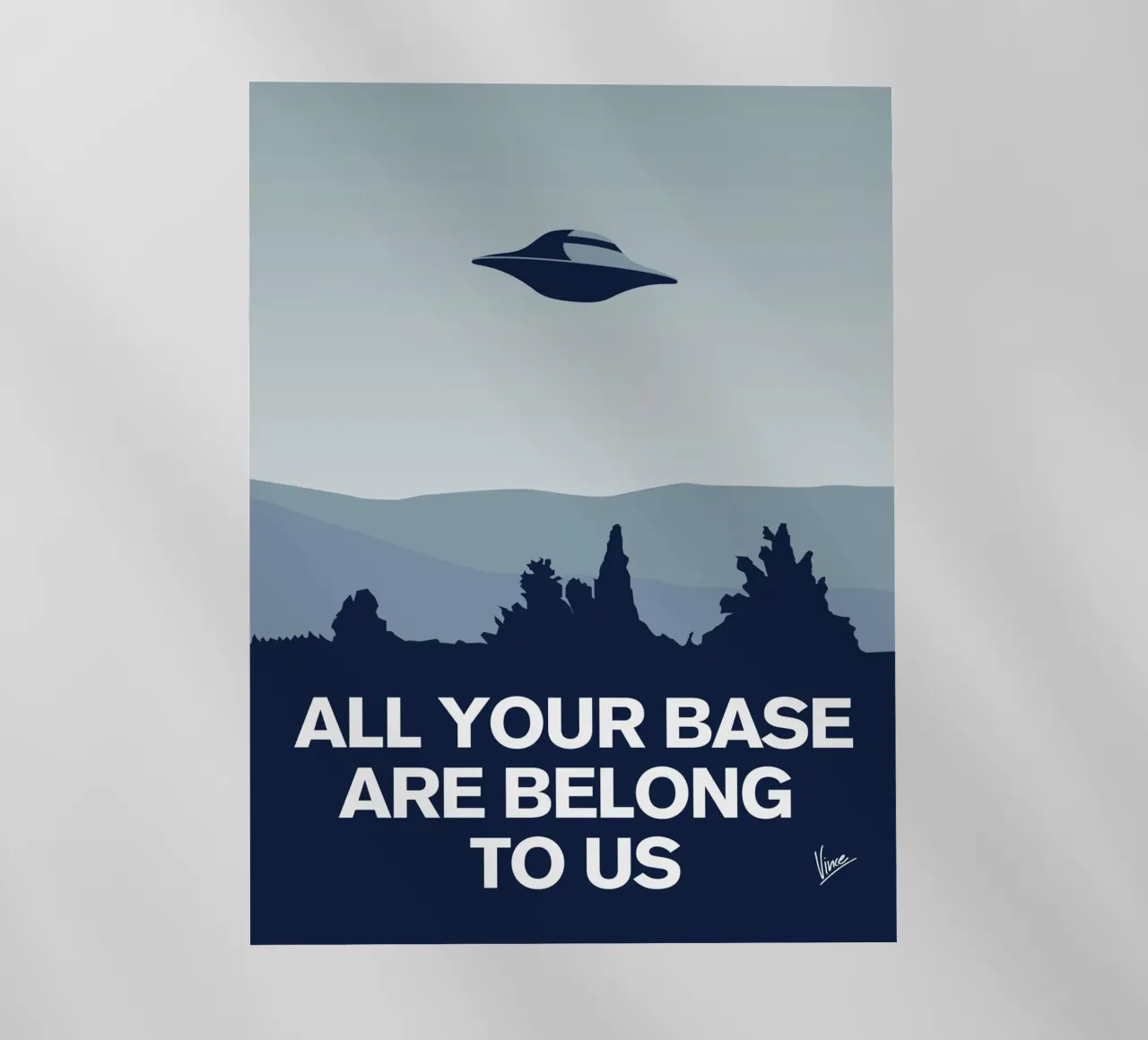 My I want to believe minimal poster-AYBABTU pellicola backlit da geekxfiles
