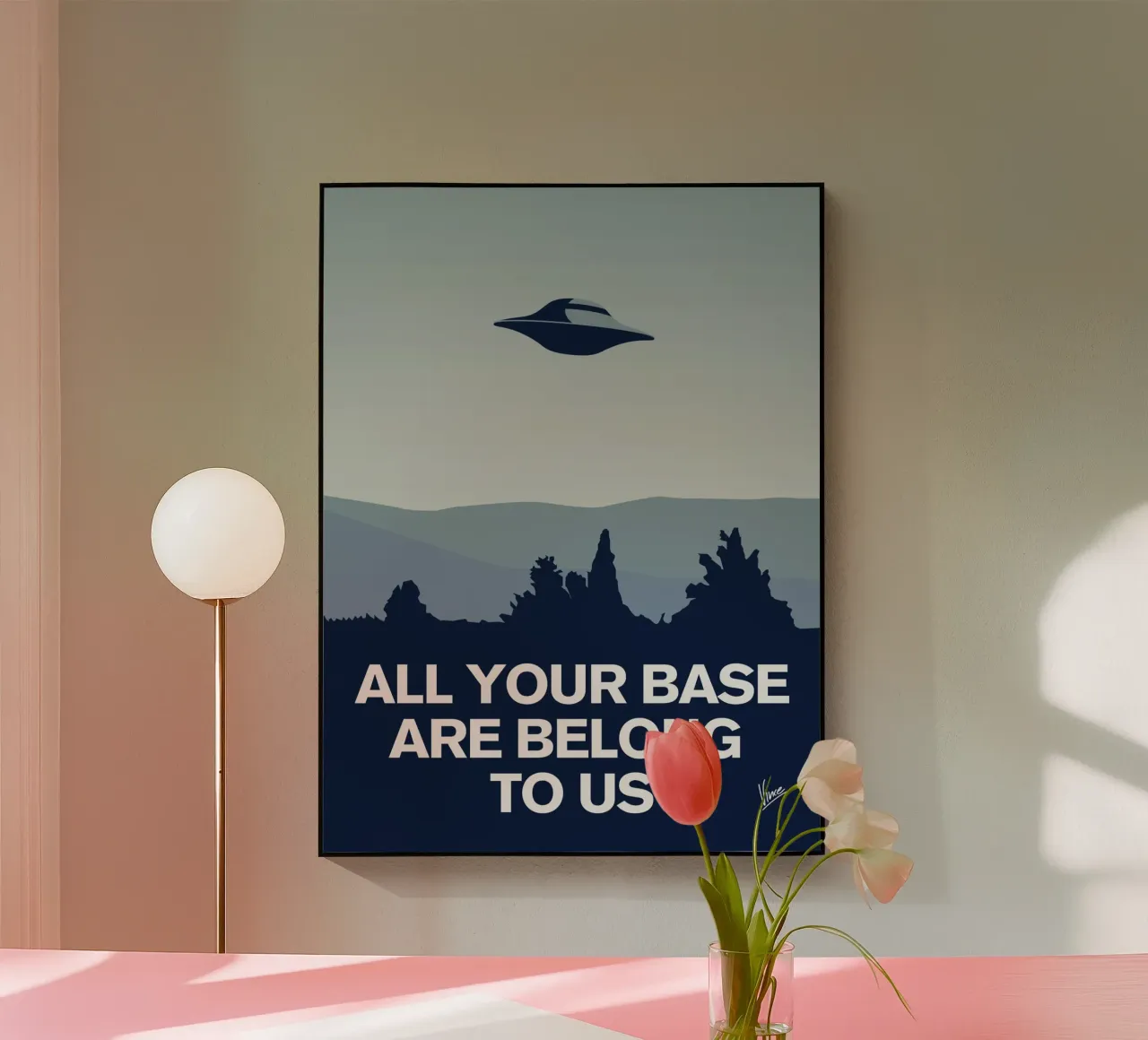 My I want to believe minimal poster-AYBABTU plexiglass da geekxfiles