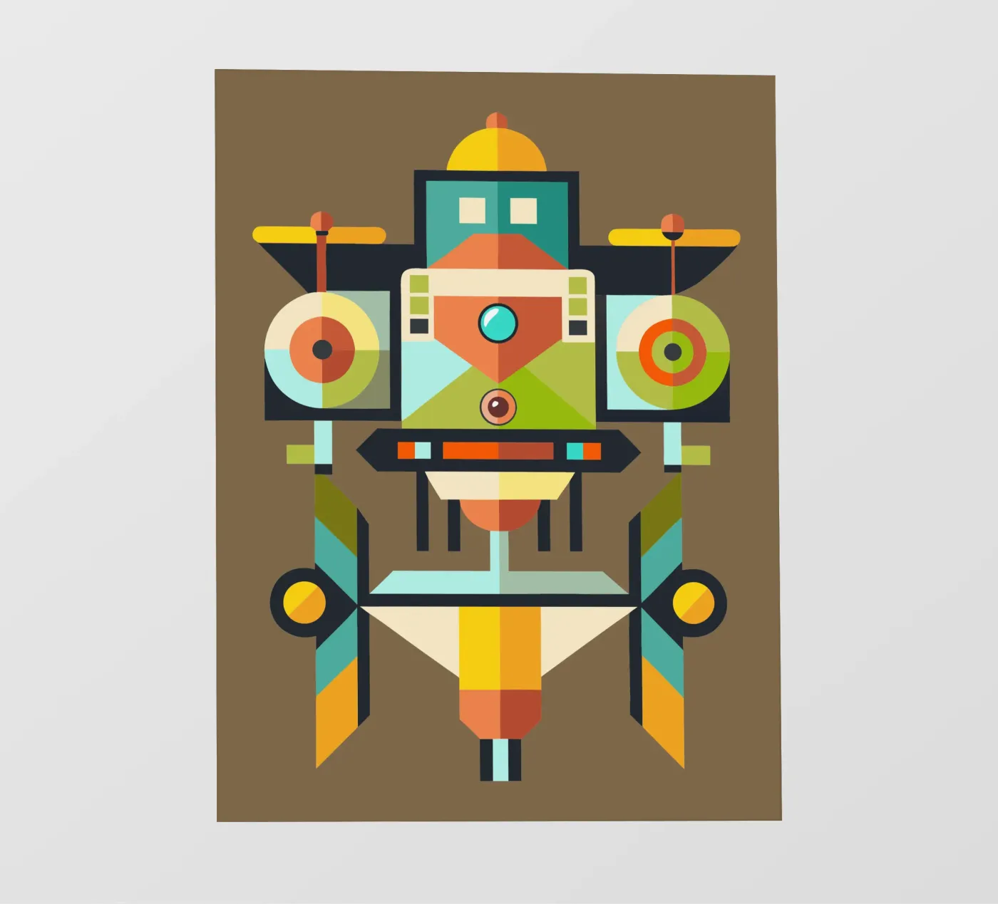 drone vector illustration fotobehang van Shillas