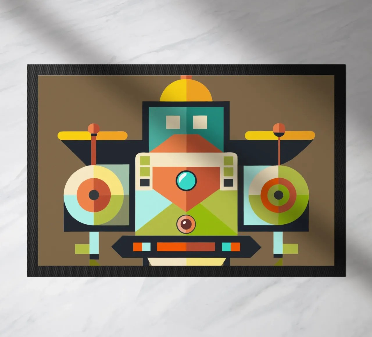 vectorillustratie drone deurmat van Shillas