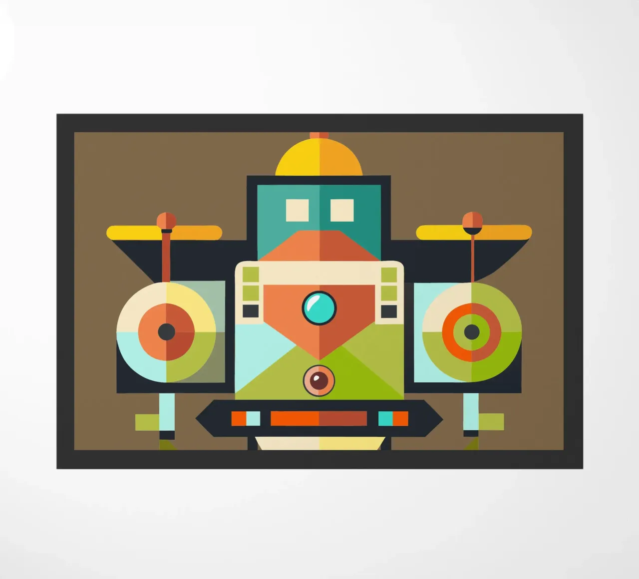 vectorillustratie drone deurmat van Shillas