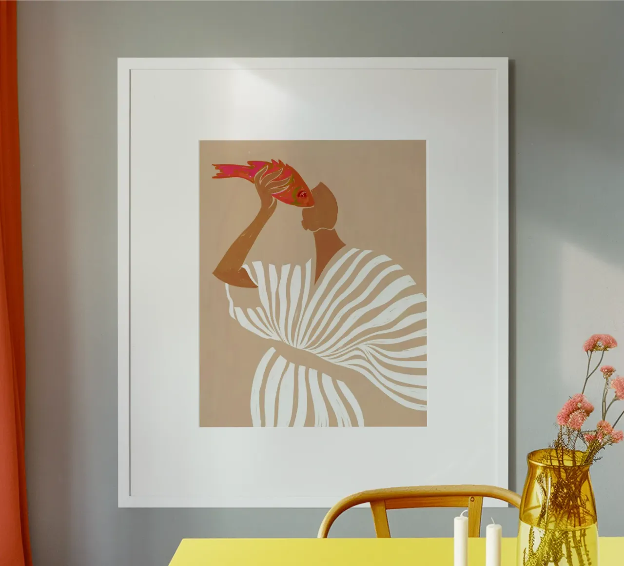 Paradosso dell'occhio di pesce poster con telaio in plastica da 83oranges