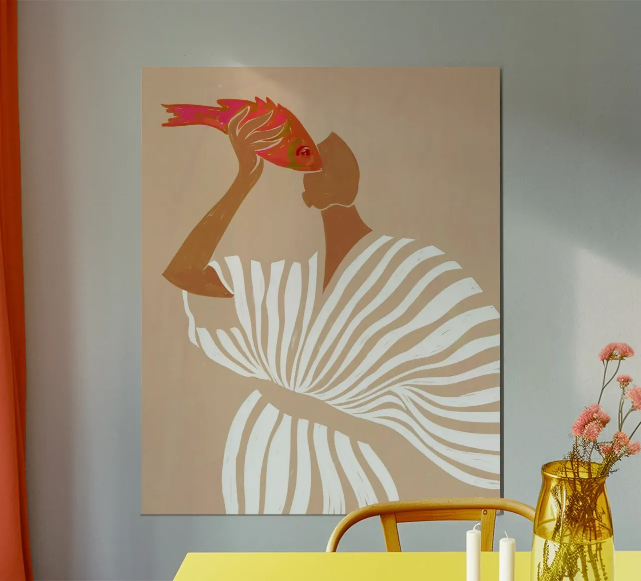 Paradosso dell'occhio di pesce poster con telaio in plastica da 83oranges