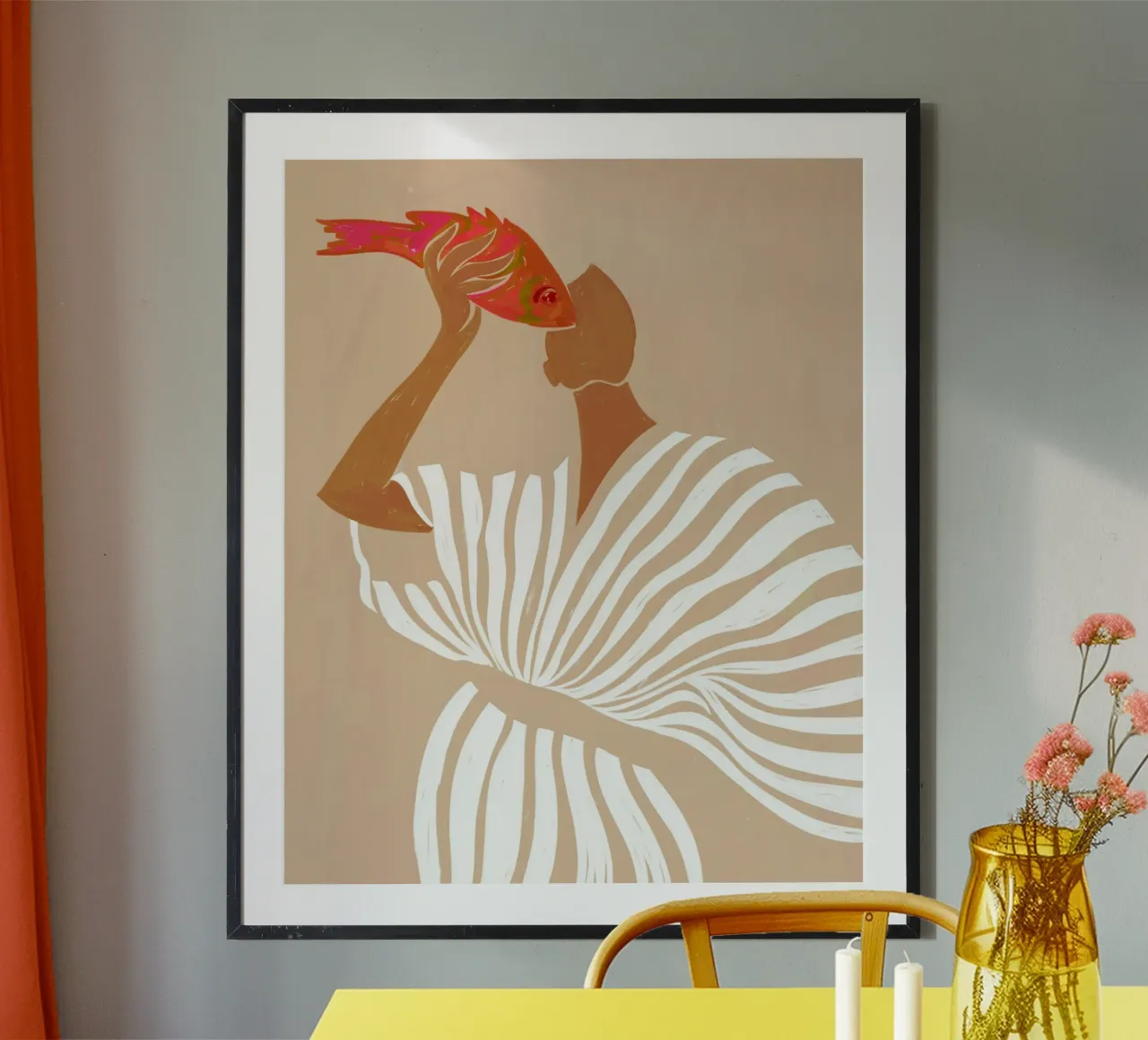 Paradosso dell'occhio di pesce poster con telaio in plastica da 83oranges